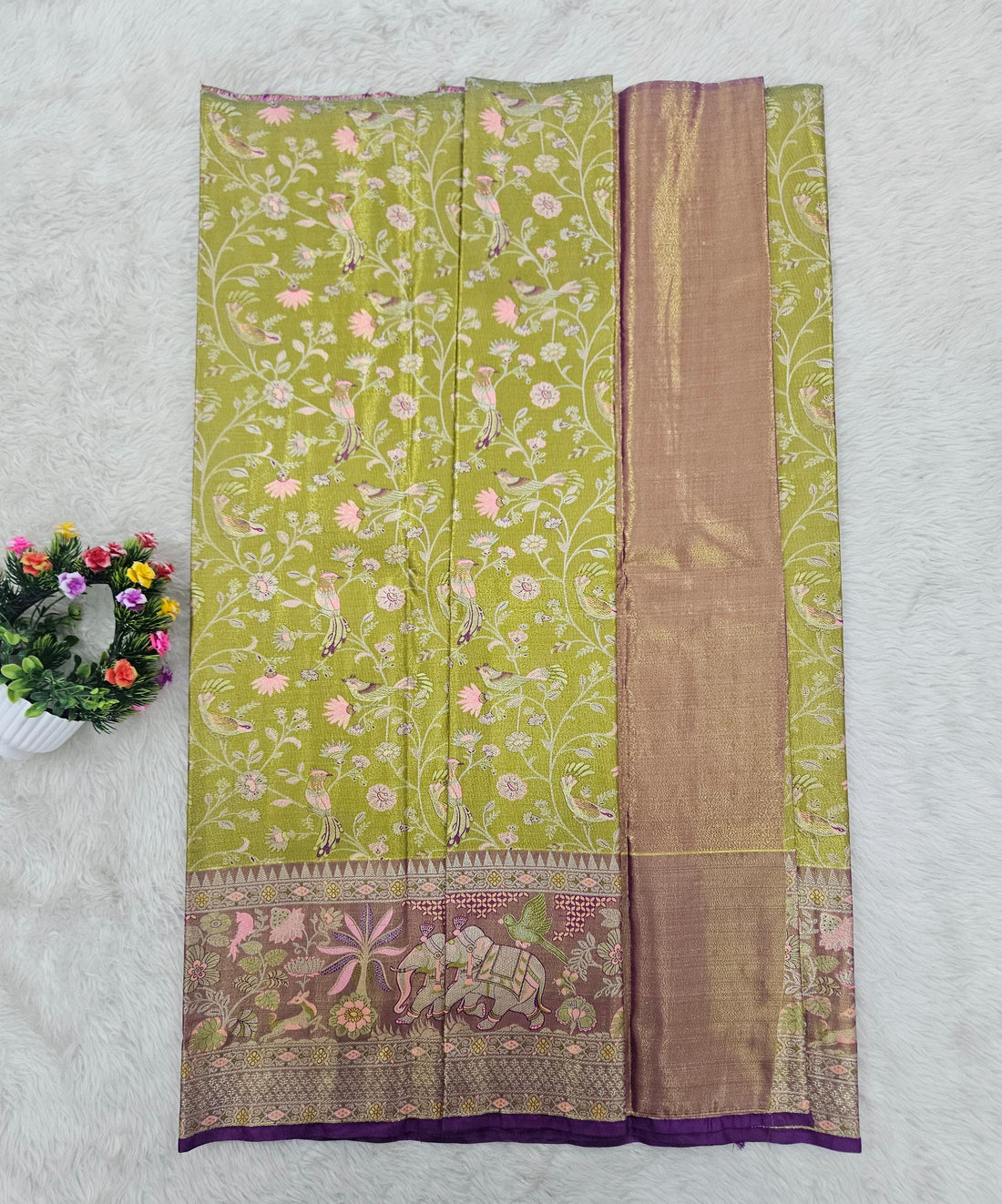 (5–10 Year) Lehenga – Unstitched (Blouse + Material)