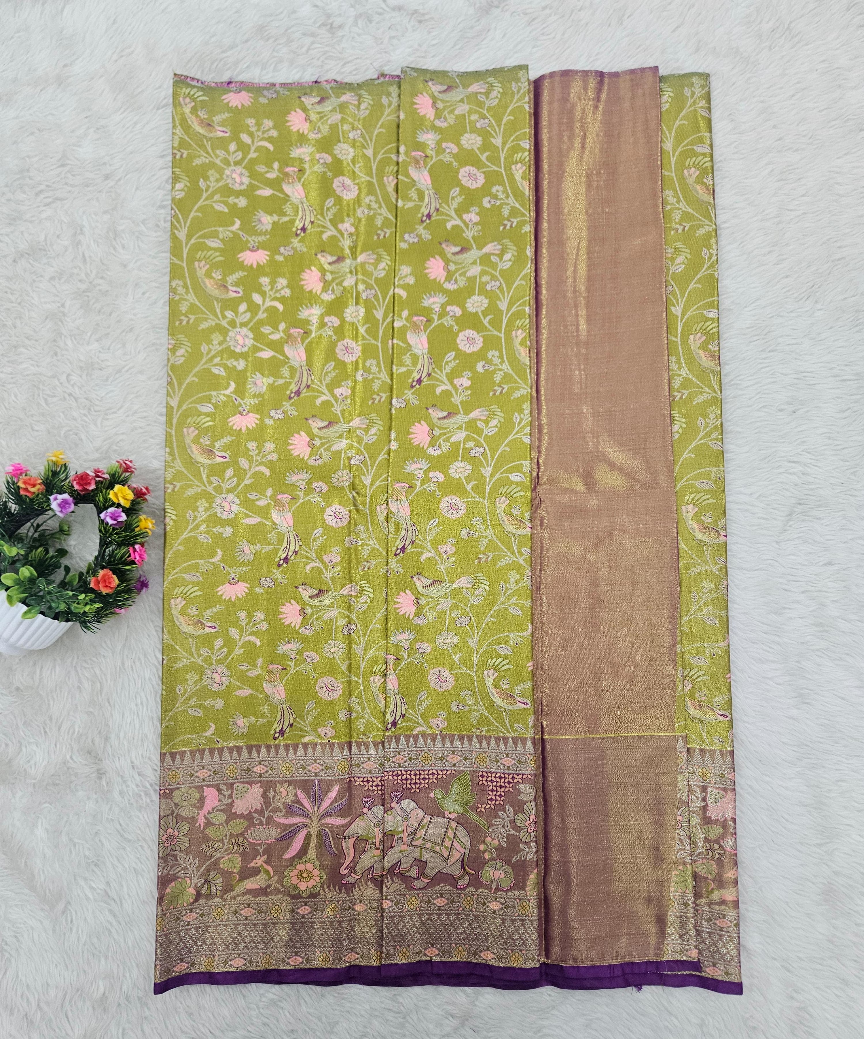 (5–10 Year) Lehenga – Unstitched (Blouse + Material)