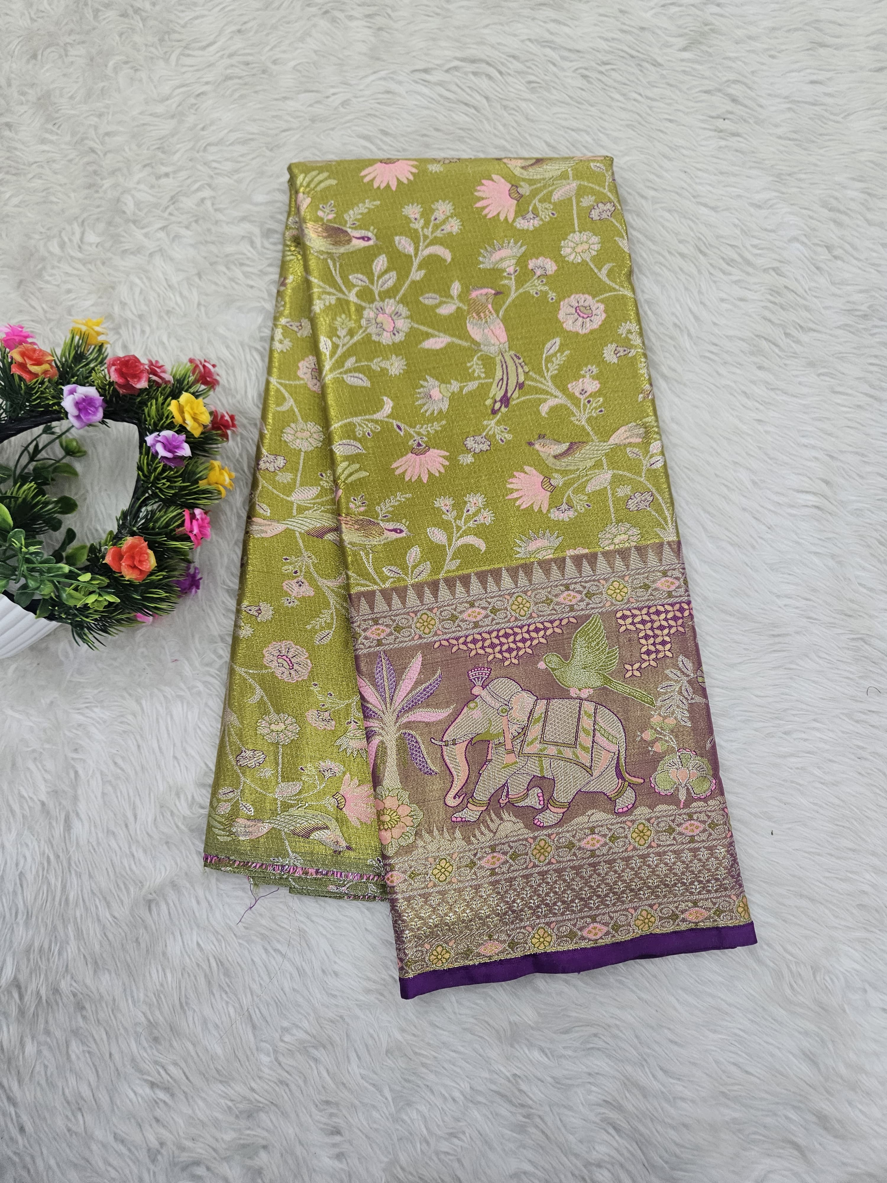 (5–10 Year) Lehenga – Unstitched (Blouse + Material)