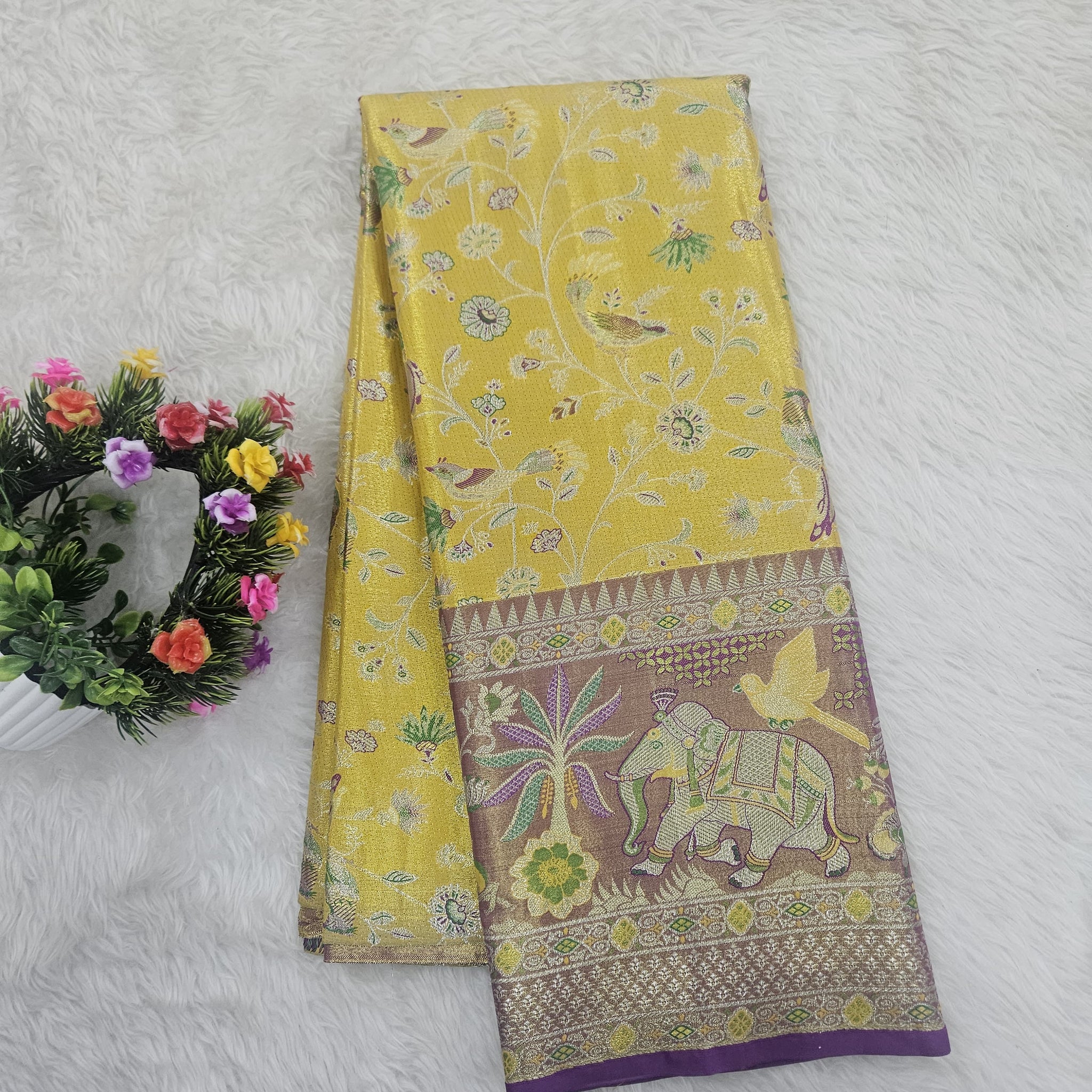 (5–10 Year) Lehenga – Unstitched (Blouse + Material)