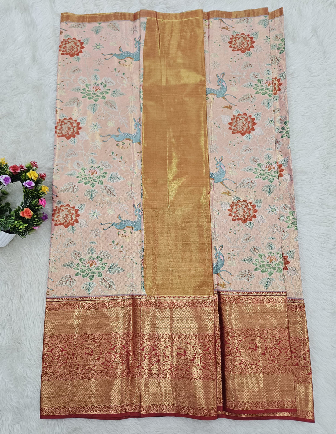 (5–10 Year) Lehenga – Unstitched (Blouse + Material)