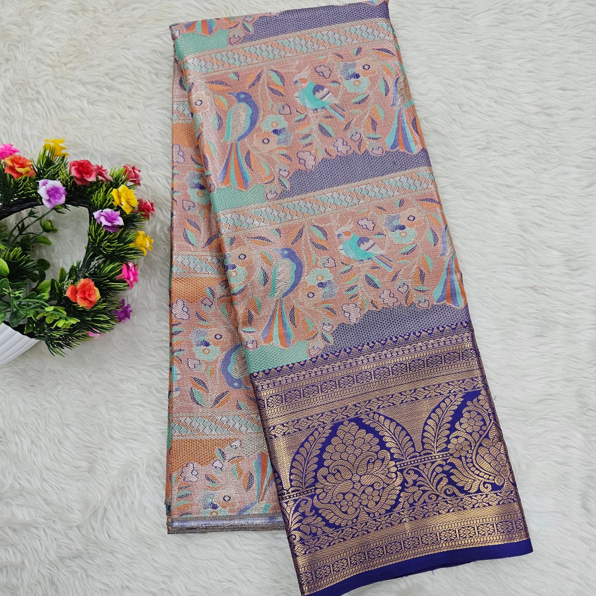 (5–10 Year) Lehenga – Unstitched (Blouse + Material)