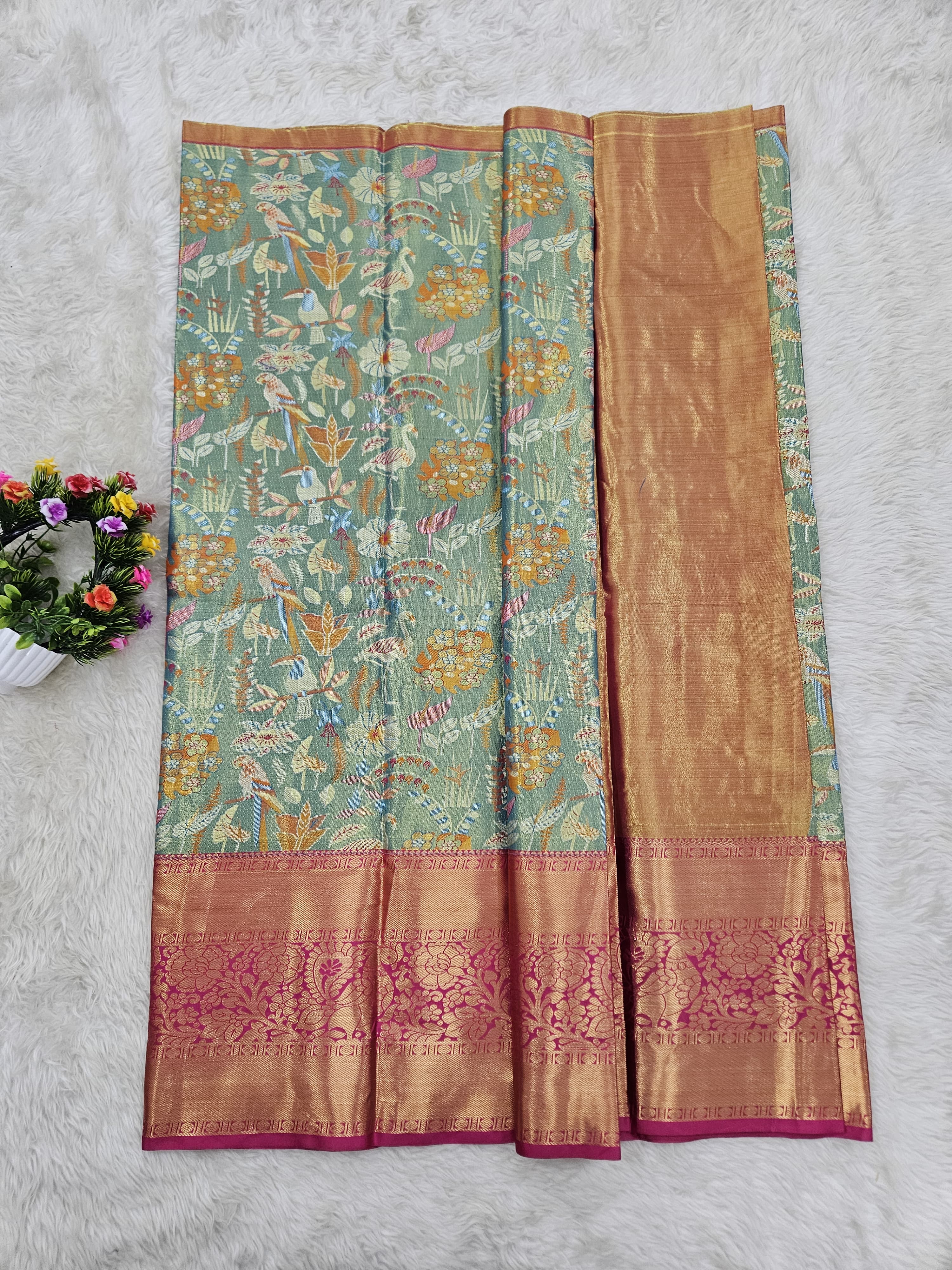 (5–10 Year) Lehenga – Unstitched (Blouse + Material)