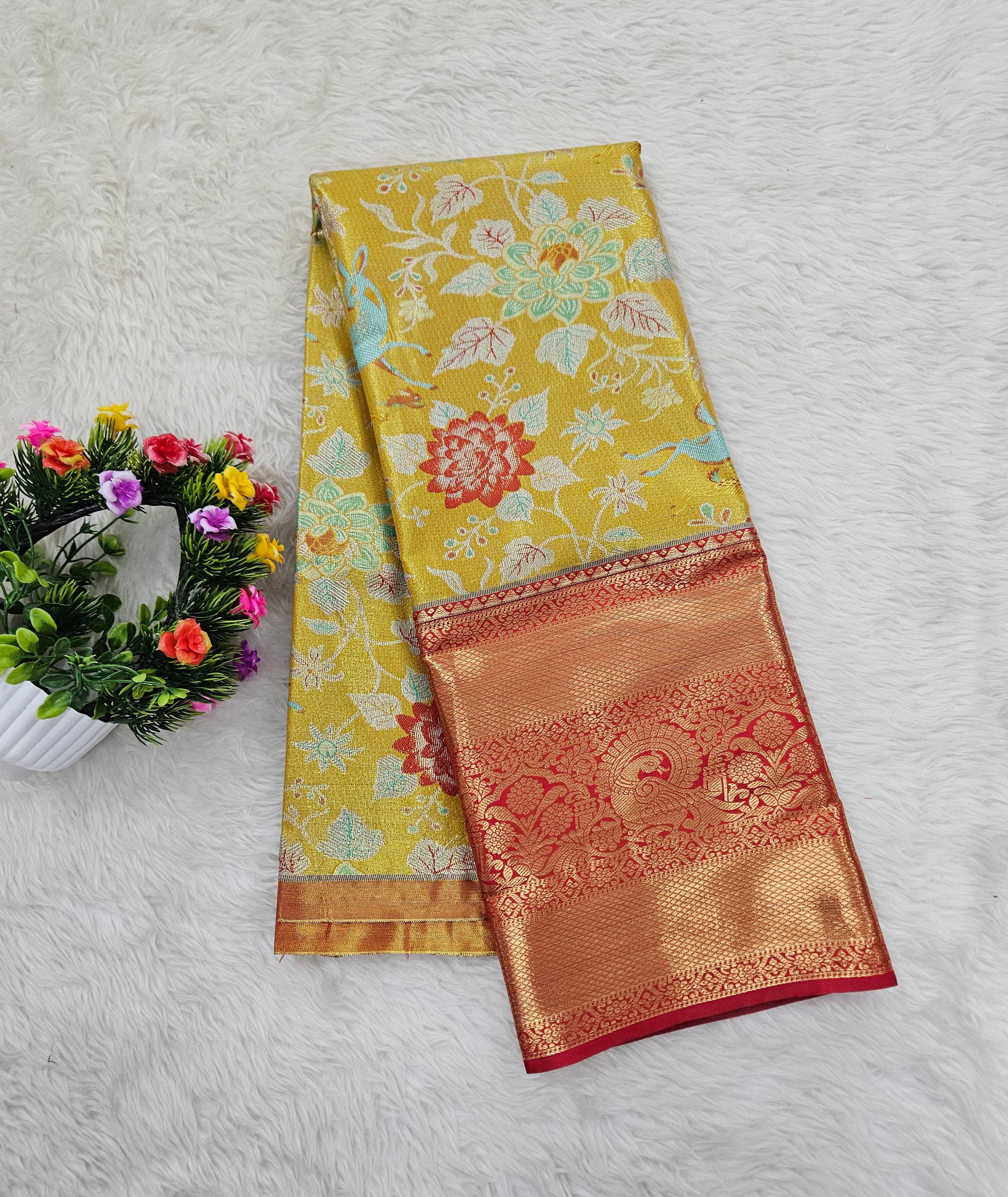 (5–10 Year) Lehenga – Unstitched (Blouse + Material)