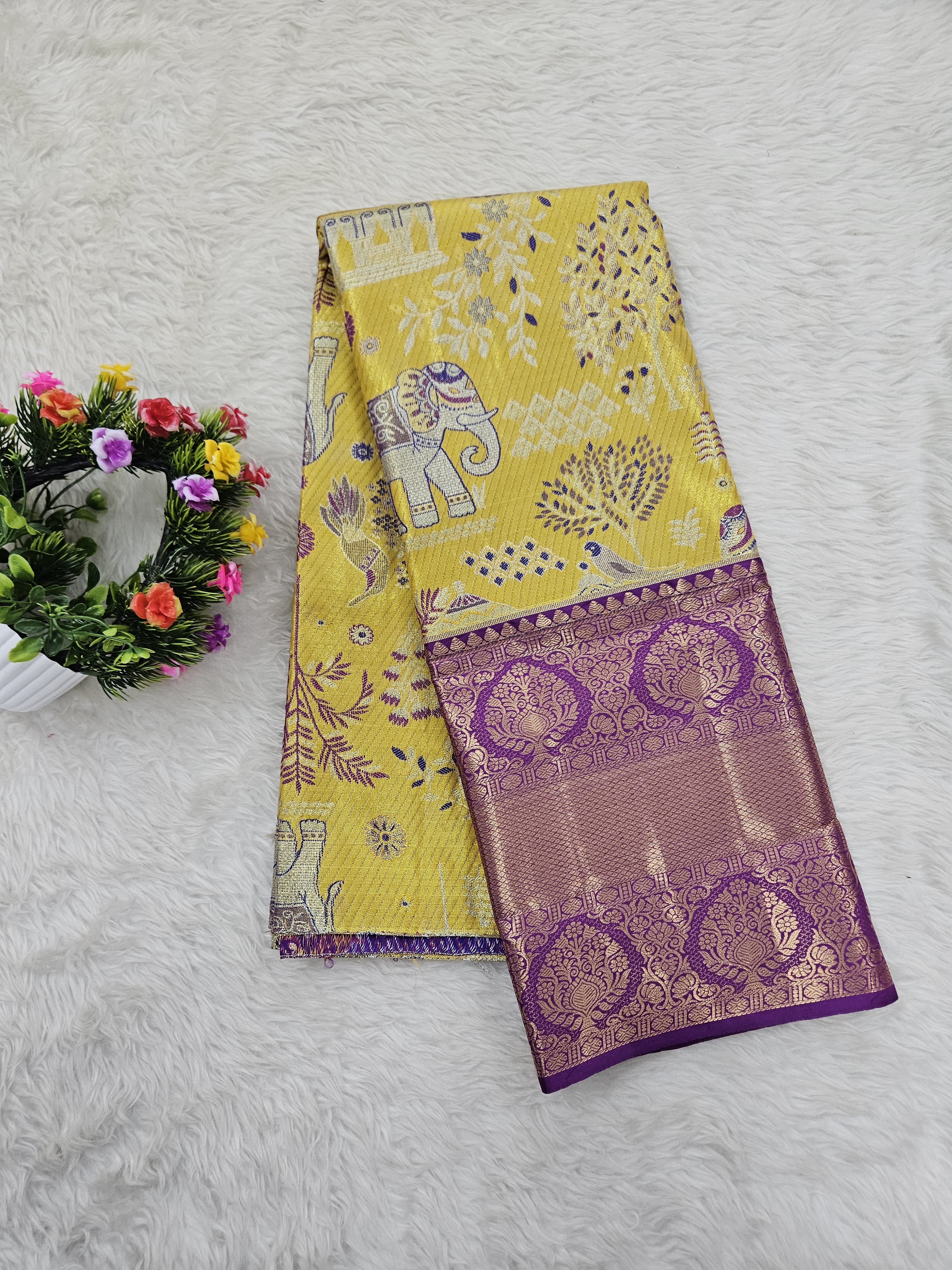 (5–10 Year) Lehenga – Unstitched (Blouse + Material)