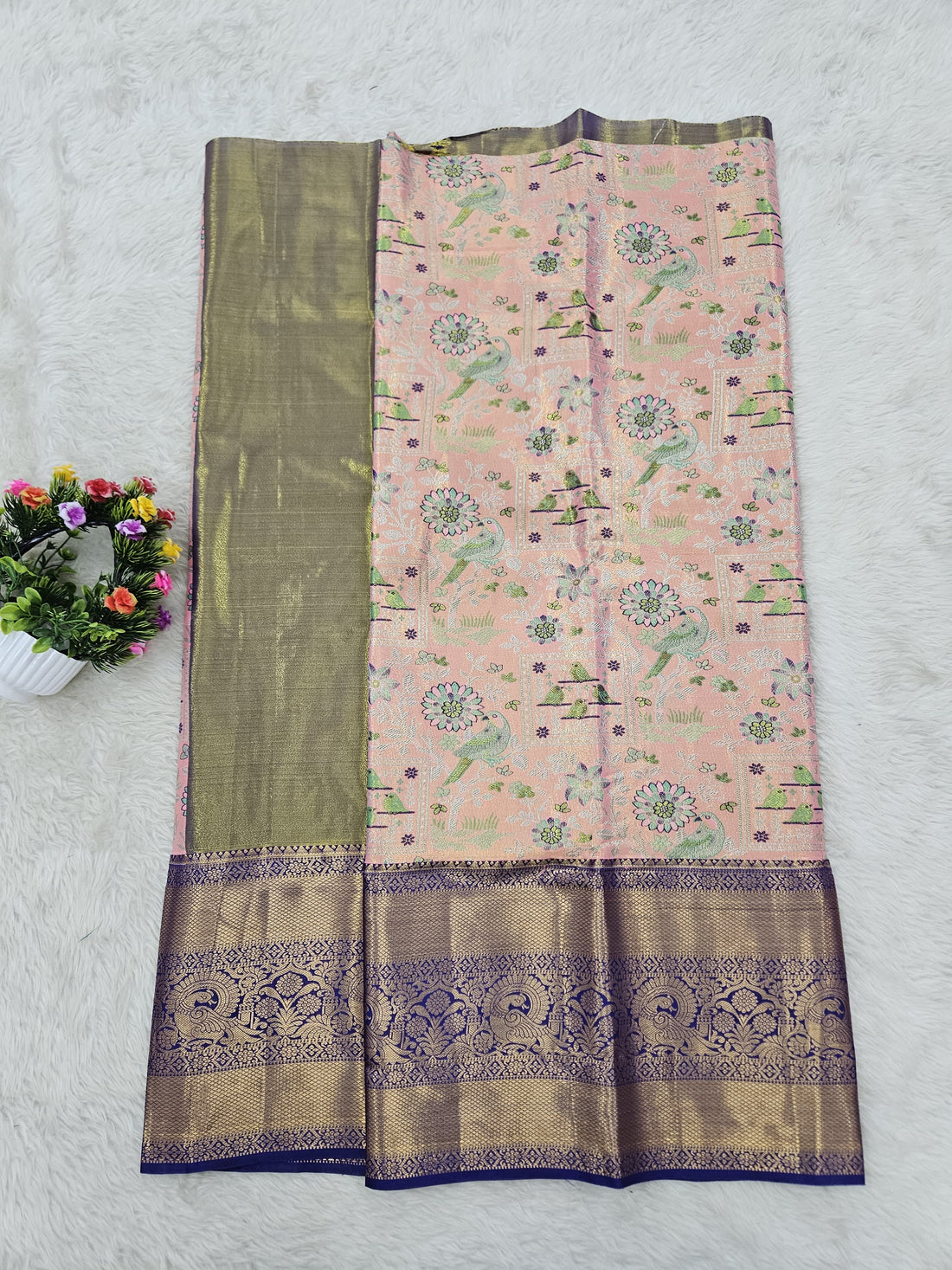 (5–10 Year) Lehenga – Unstitched (Blouse + Material)