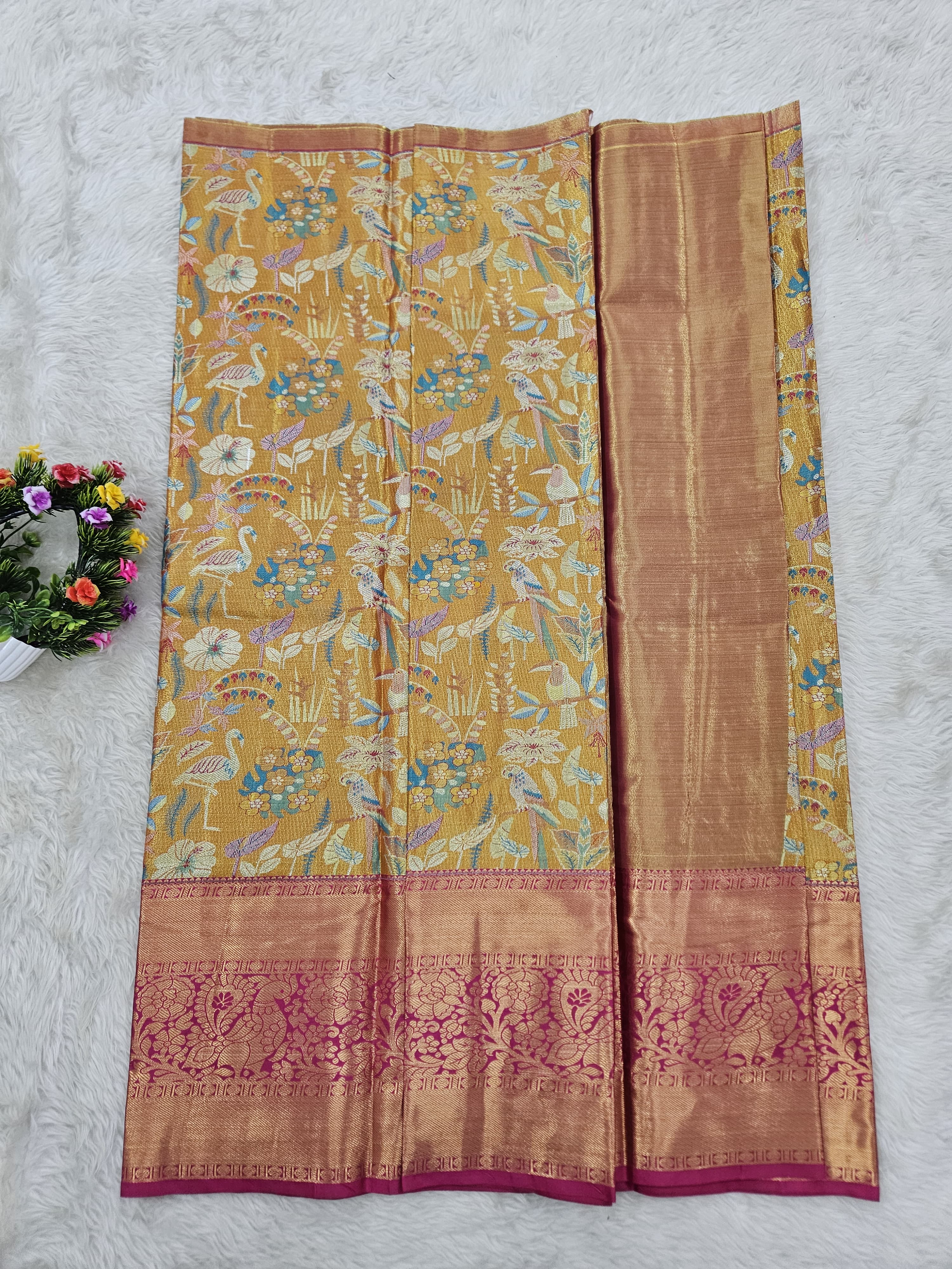 (5–10 Year) Lehenga – Unstitched (Blouse + Material)