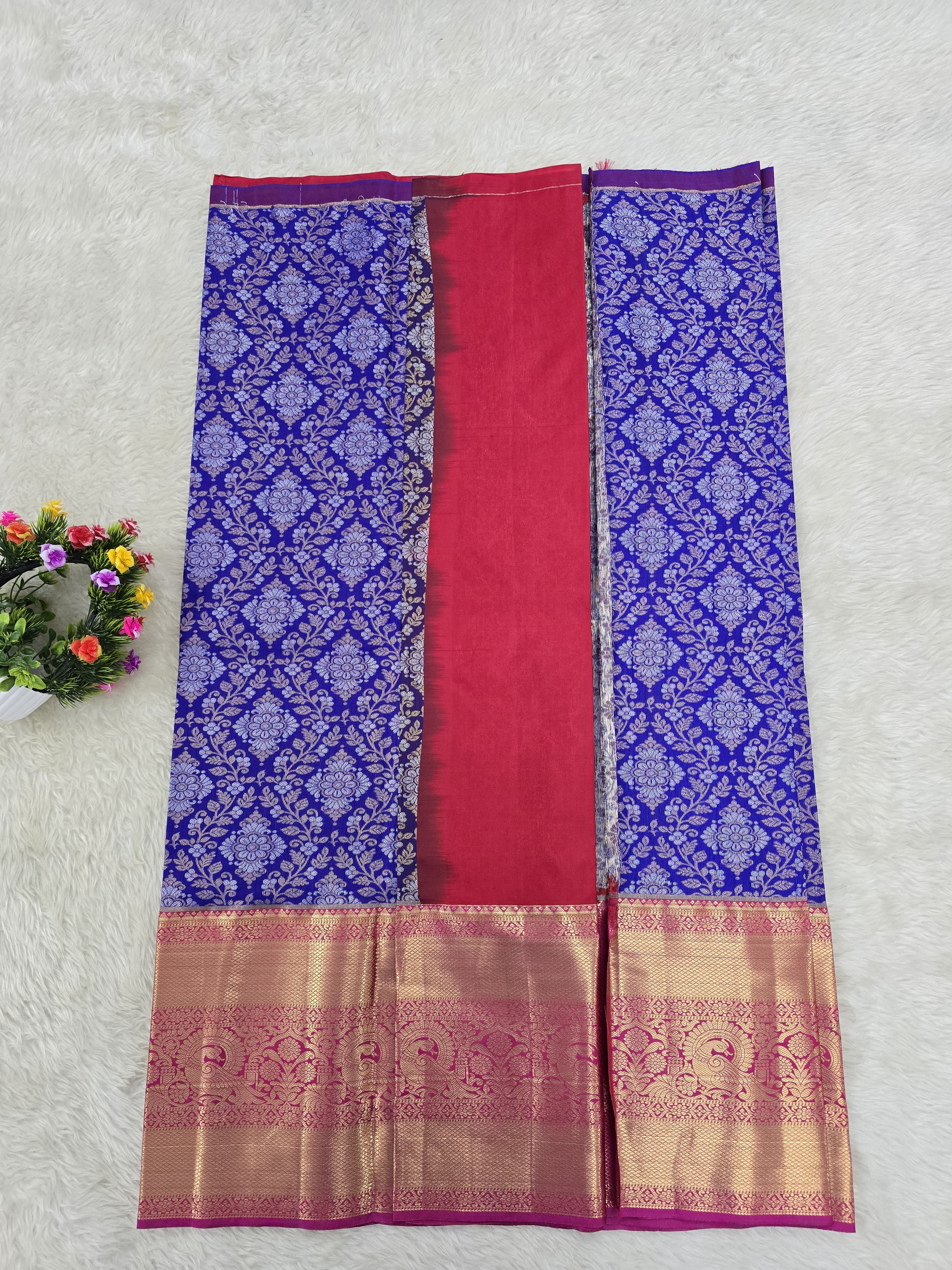 (5–10 Year) Lehenga – Unstitched (Blouse + Material)