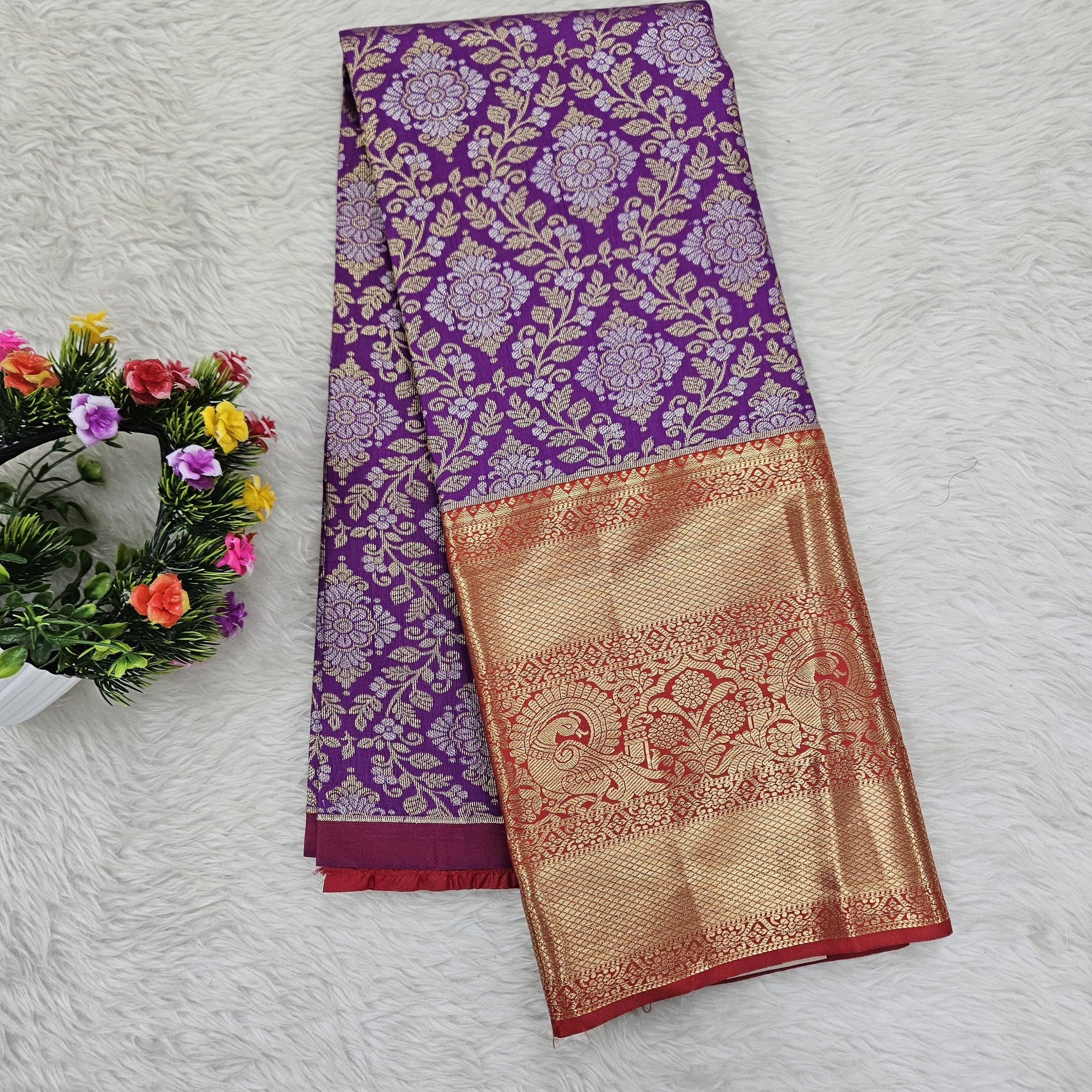 (5–10 Year) Lehenga – Unstitched (Blouse + Material)