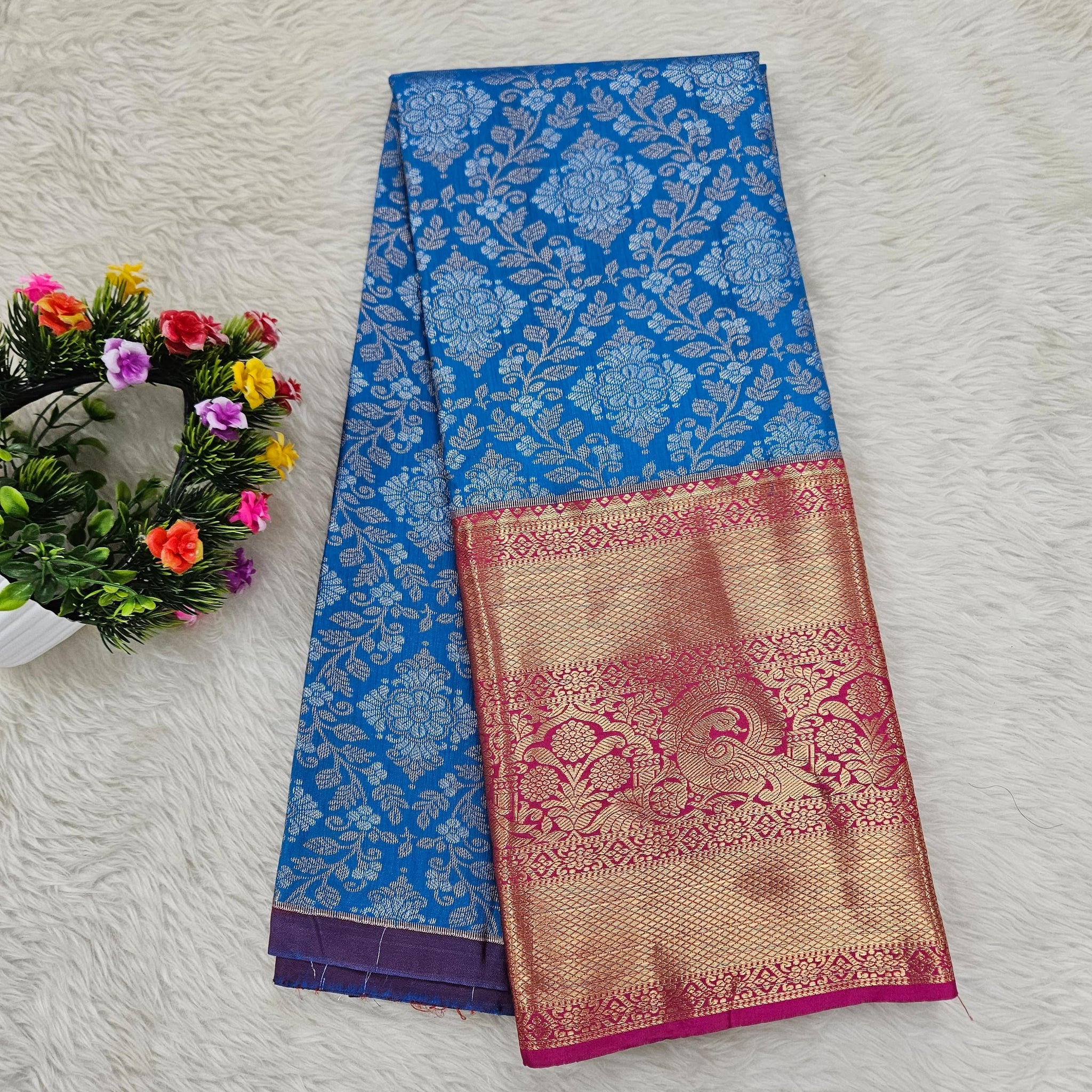 (5–10 Year) Lehenga – Unstitched (Blouse + Material)