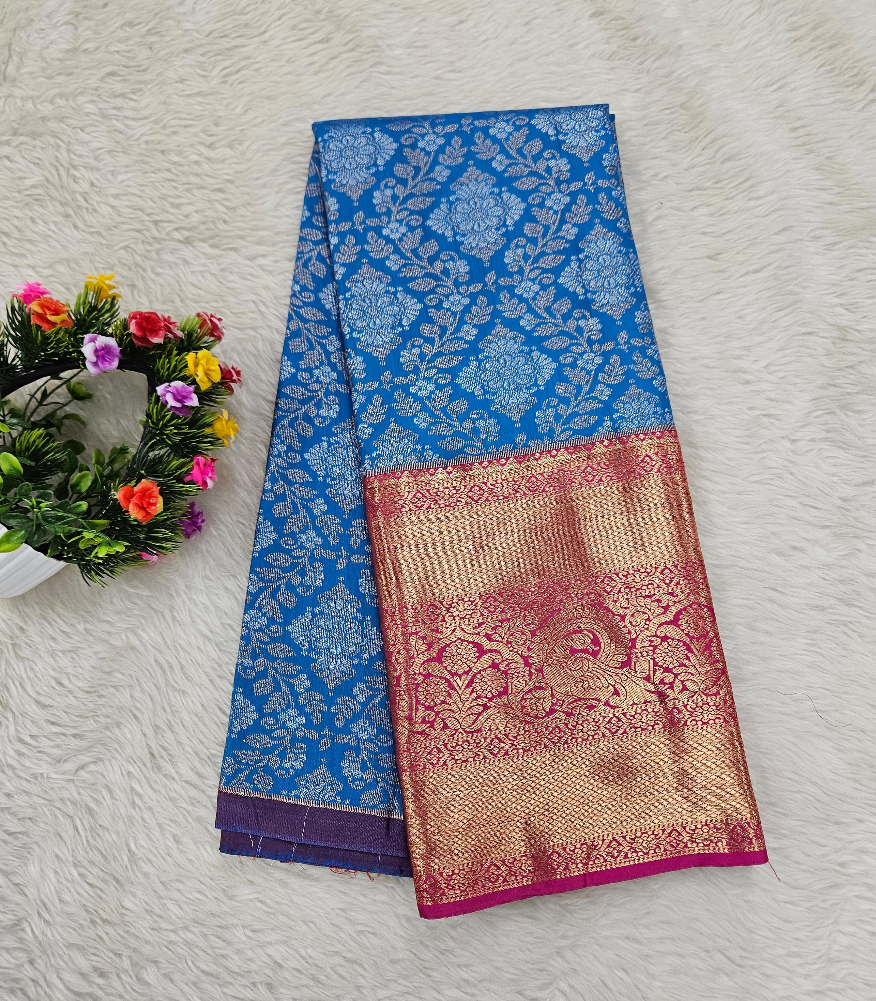 (5–10 Year) Lehenga – Unstitched (Blouse + Material)