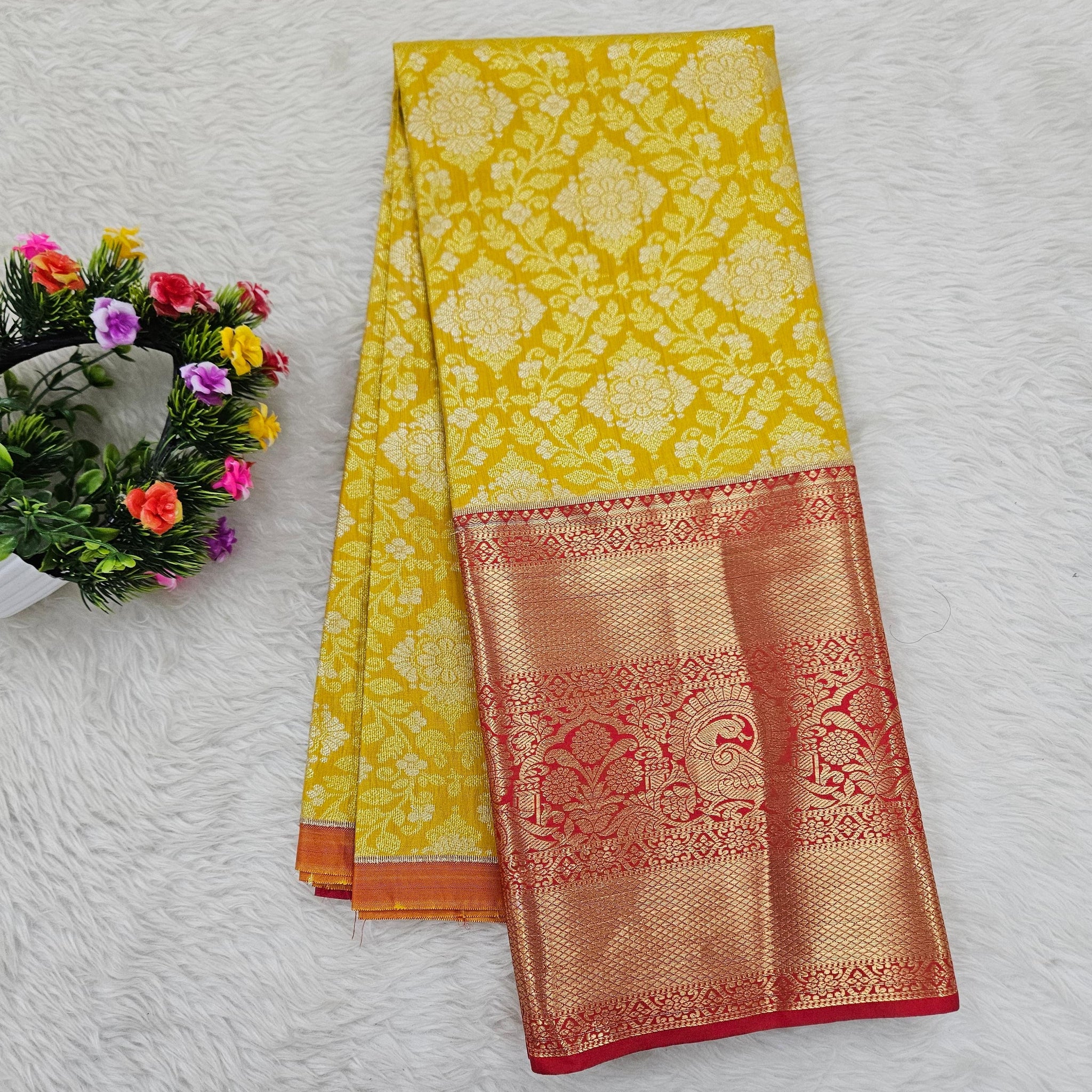 (5–10 Year) Lehenga – Unstitched (Blouse + Material)