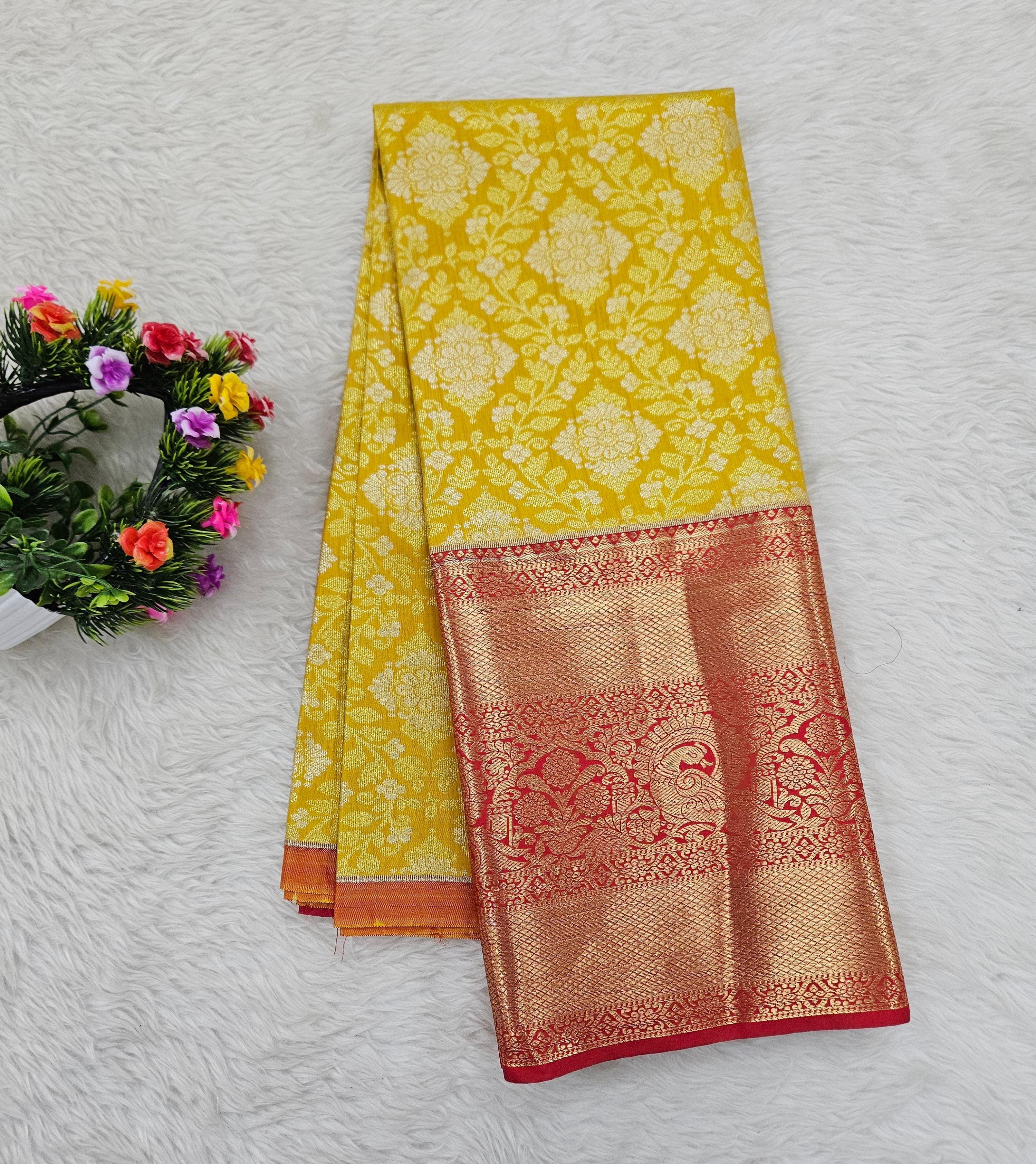 (5–10 Year) Lehenga – Unstitched (Blouse + Material)