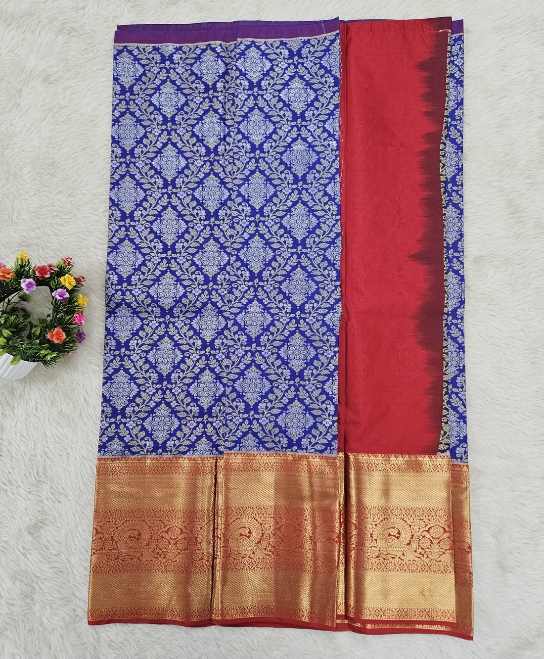 (5–10 Year) Lehenga – Unstitched (Blouse + Material)