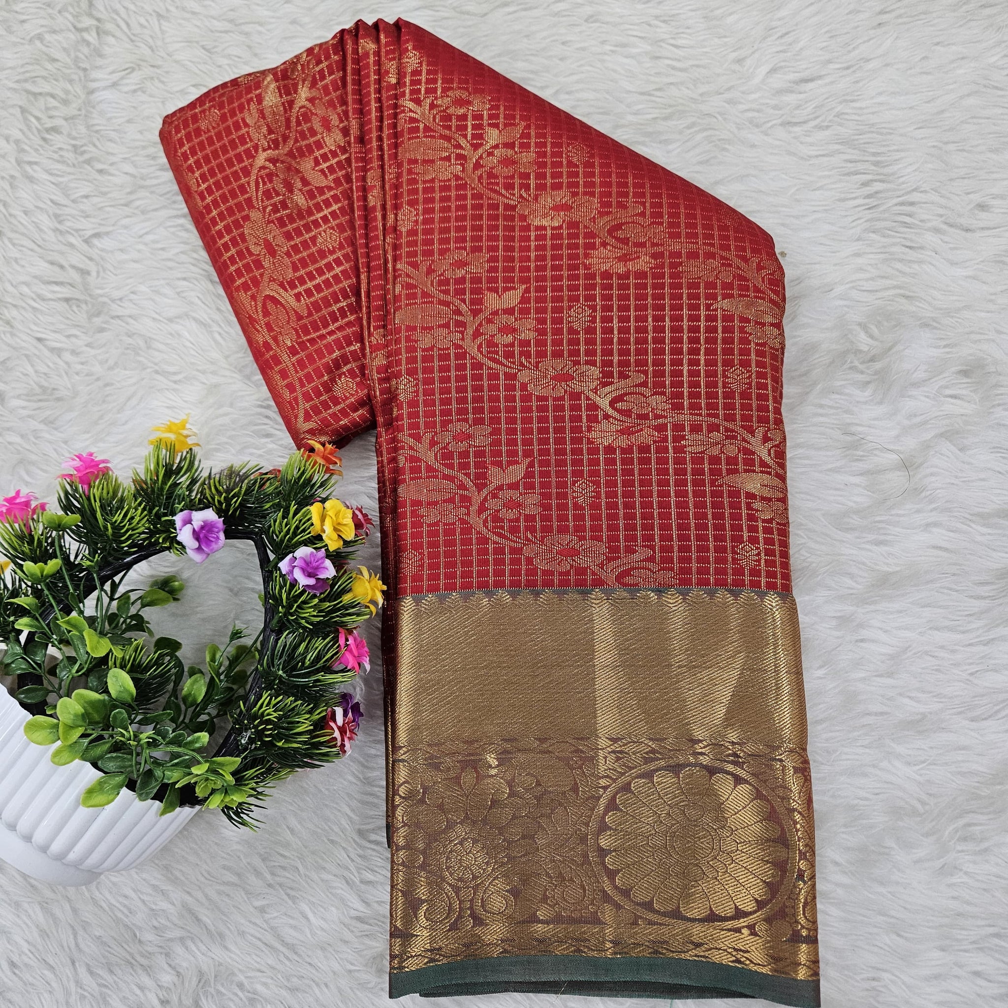 Semi kanchipattu saree