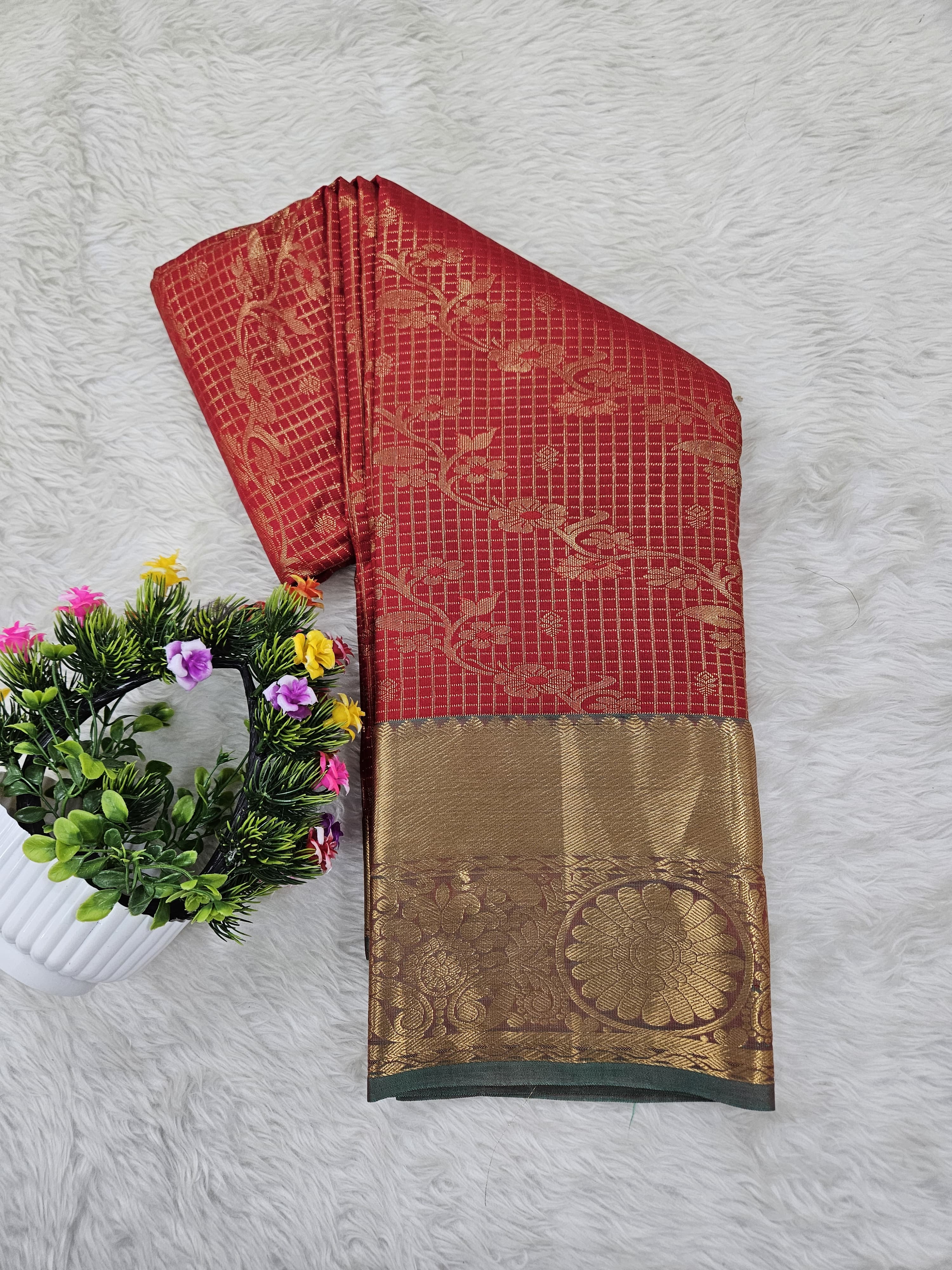 Semi kanchipattu saree