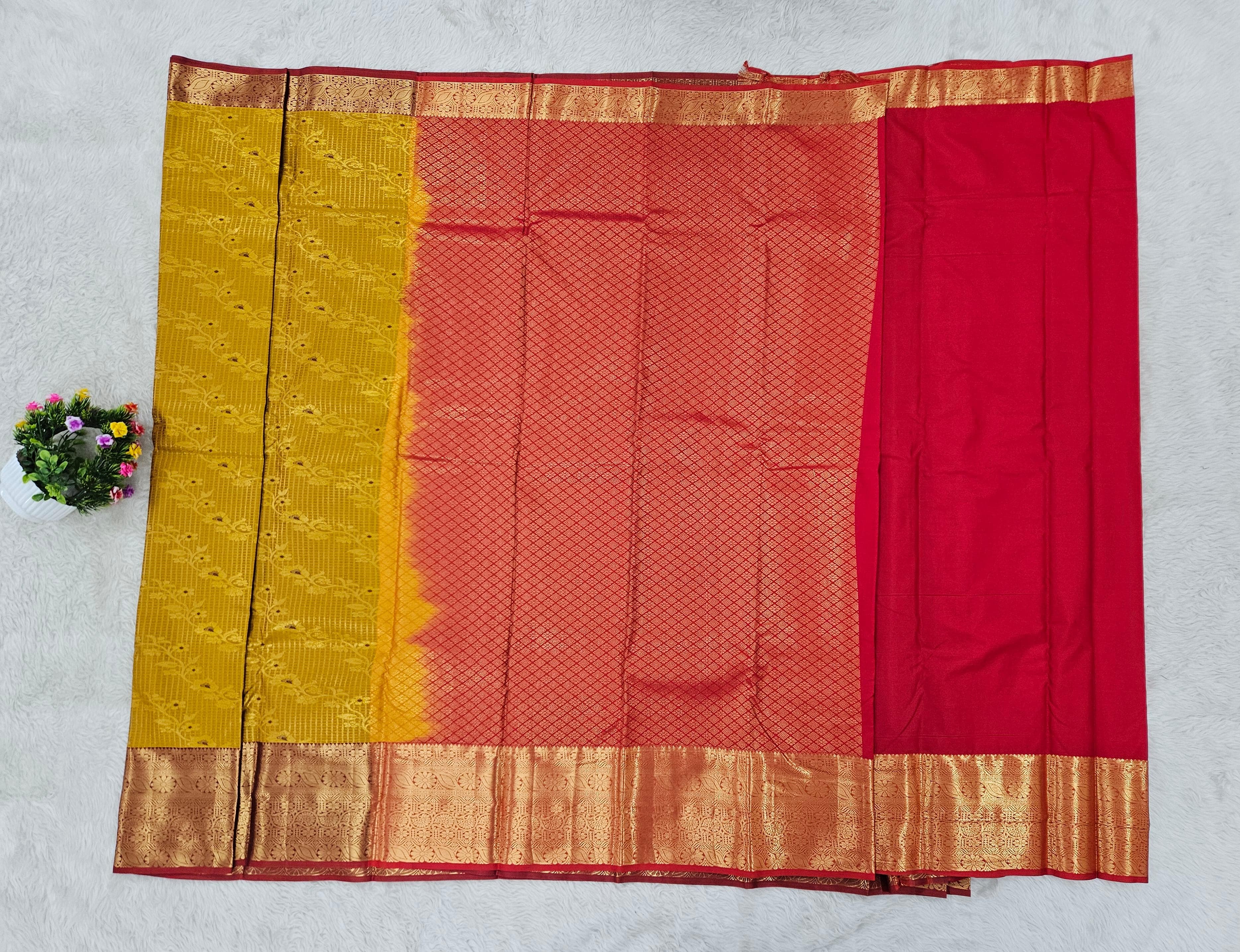 Semi kanchipattu saree