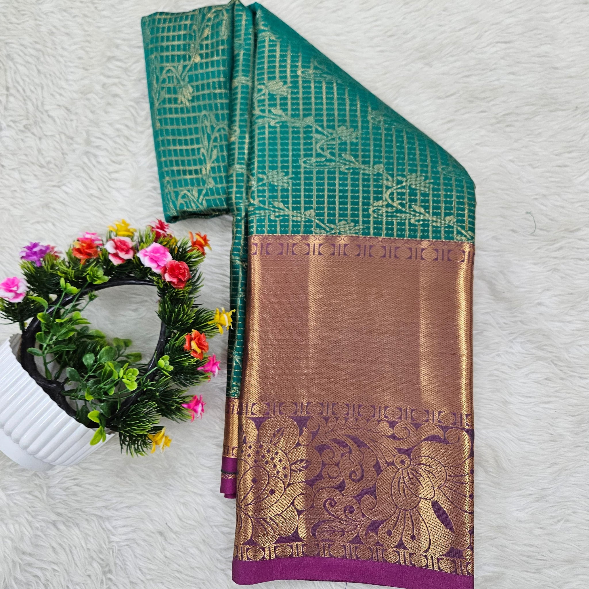 Semi kanchipattu saree