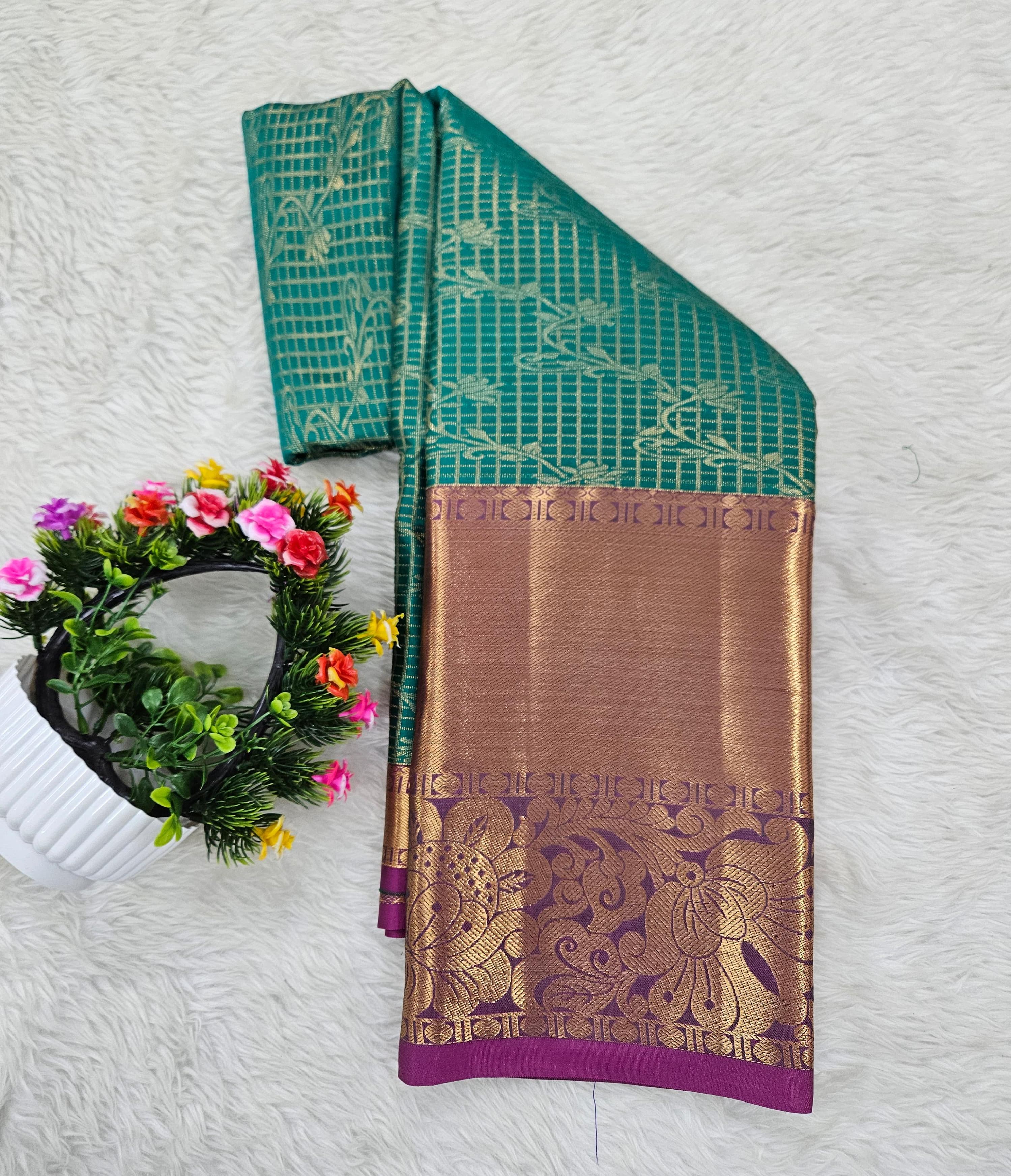 Semi kanchipattu saree