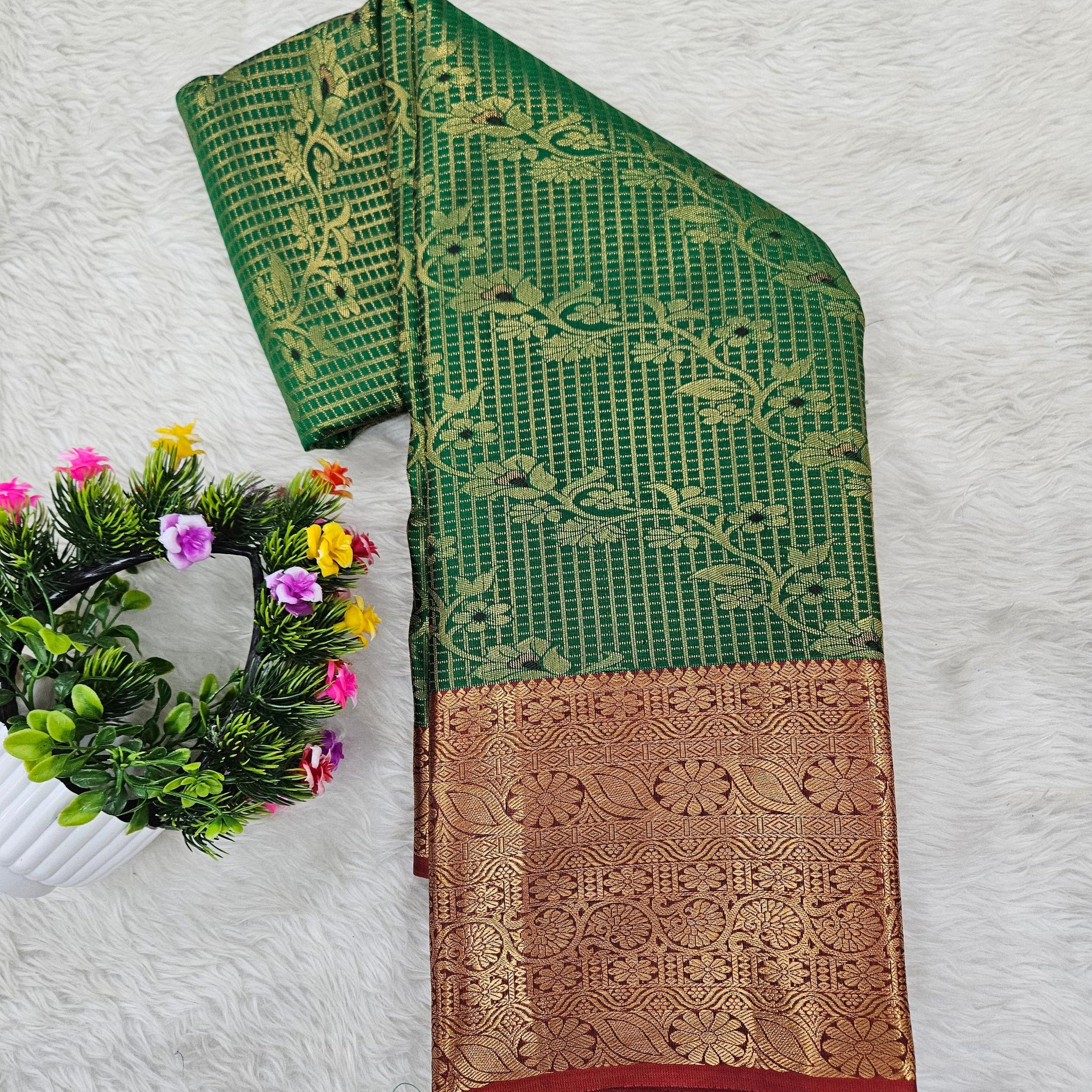 Semi kanchipattu saree