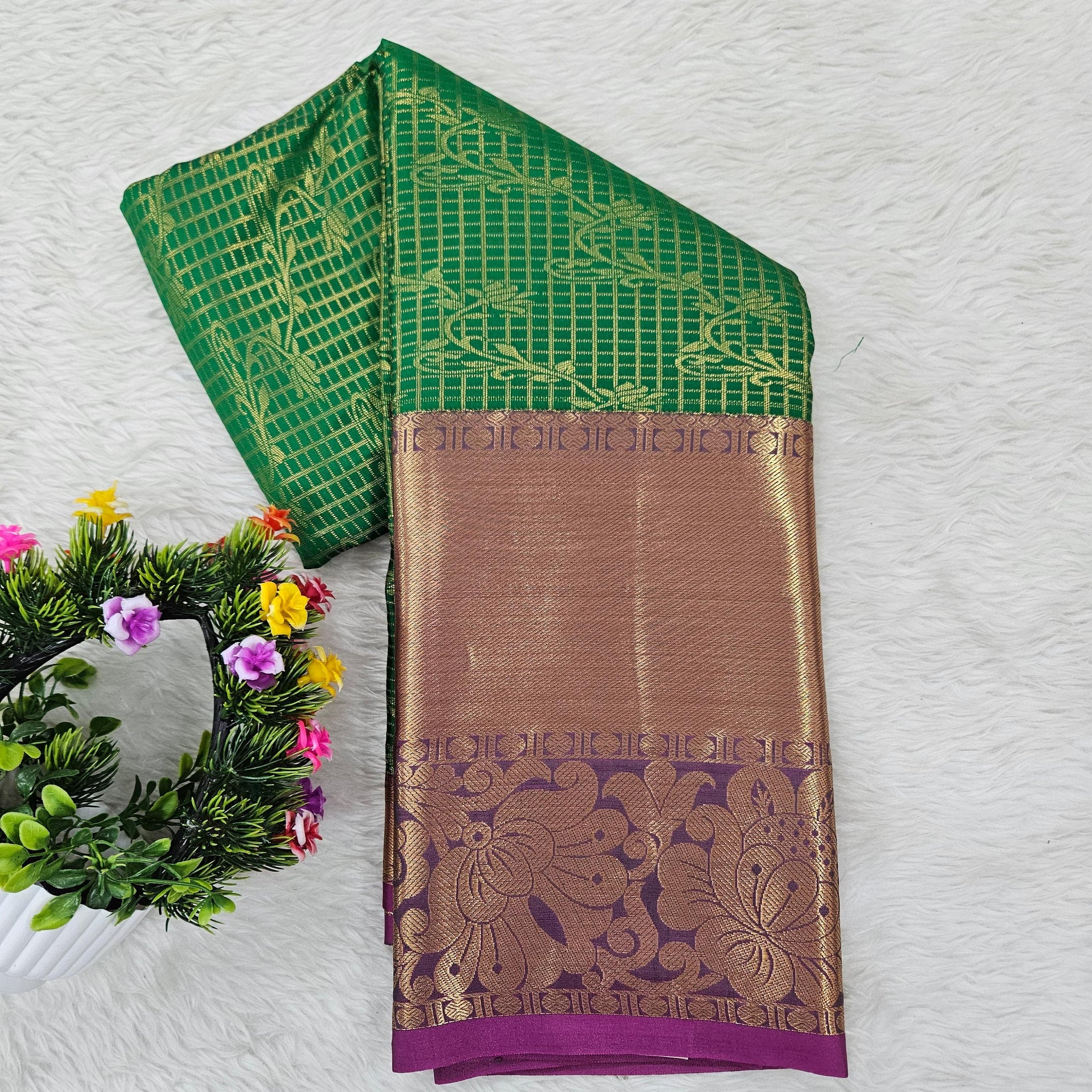 Semi kanchipattu saree