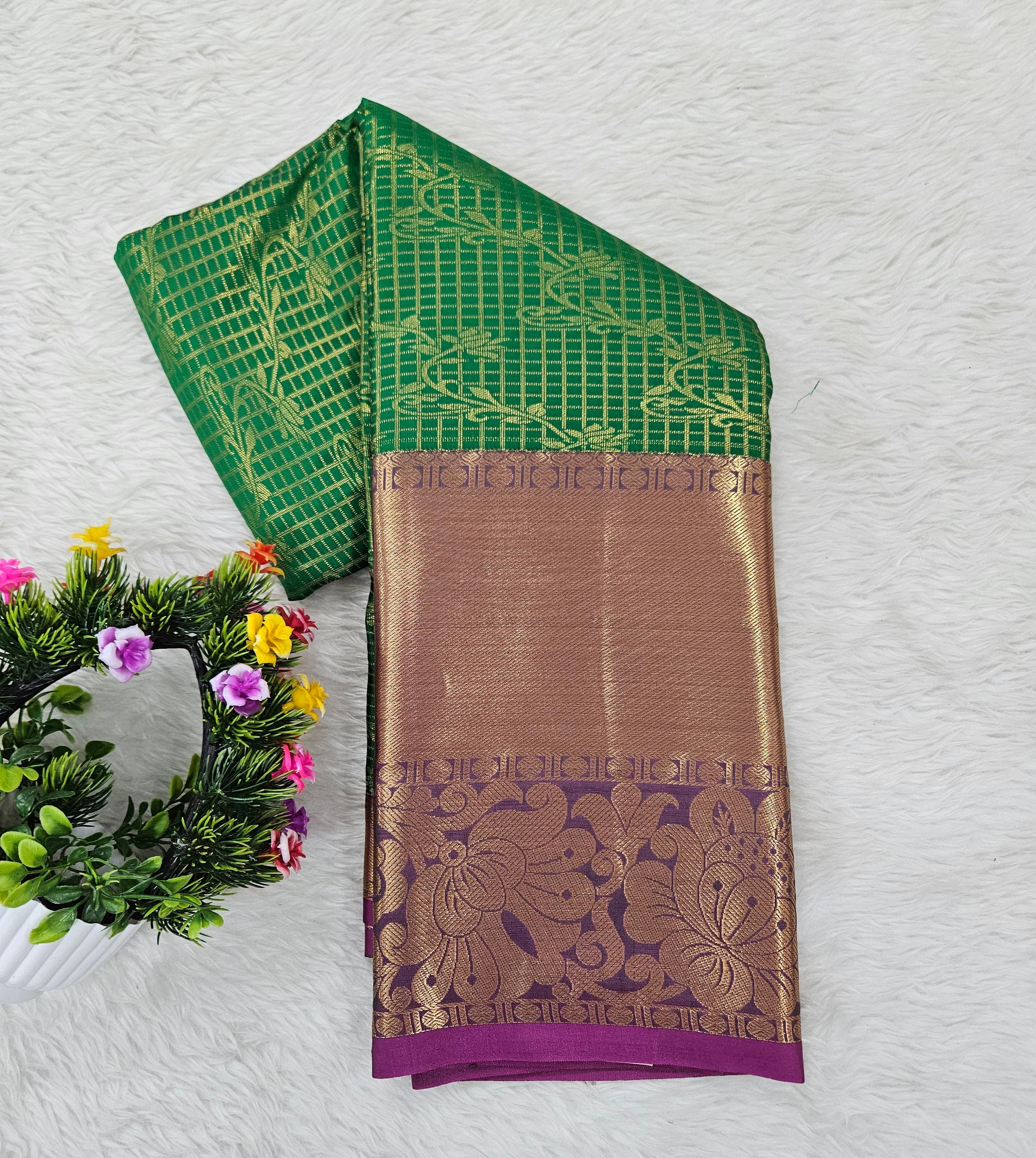 Semi kanchipattu saree