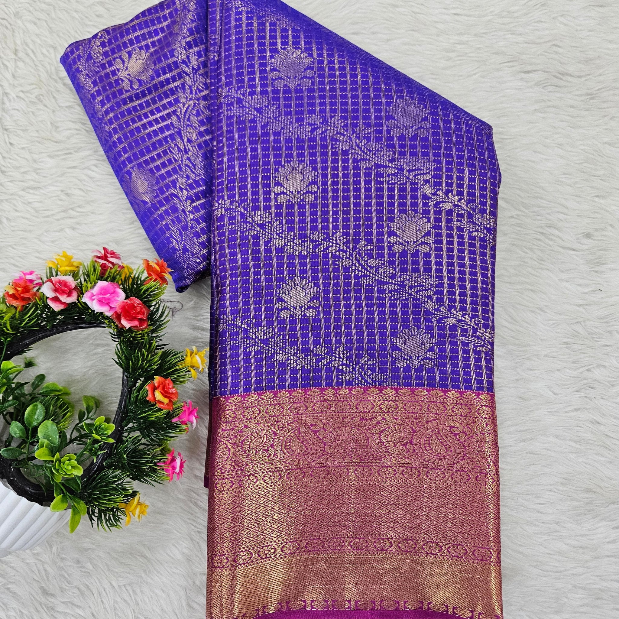 Semi kanchipattu saree