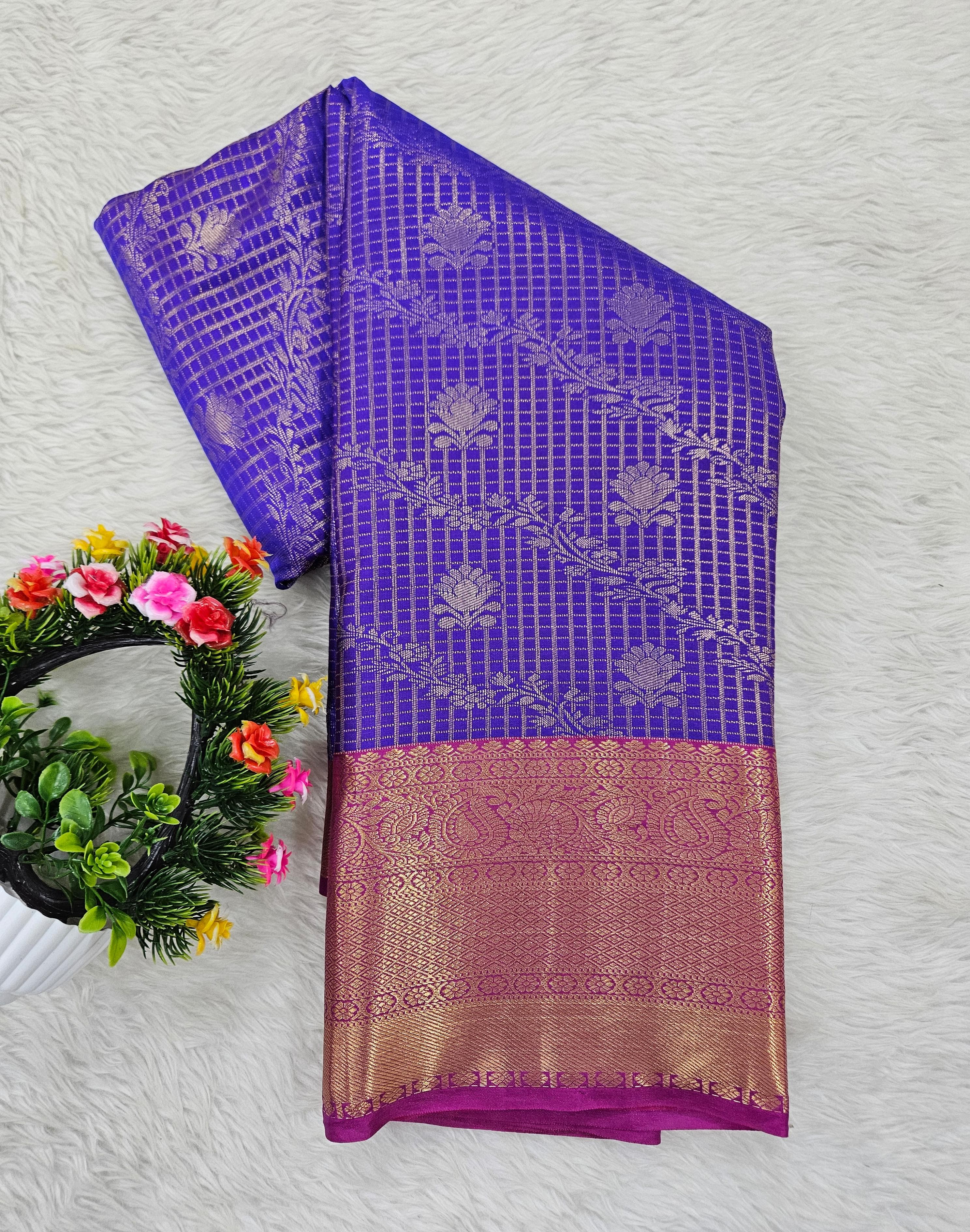 Semi kanchipattu saree