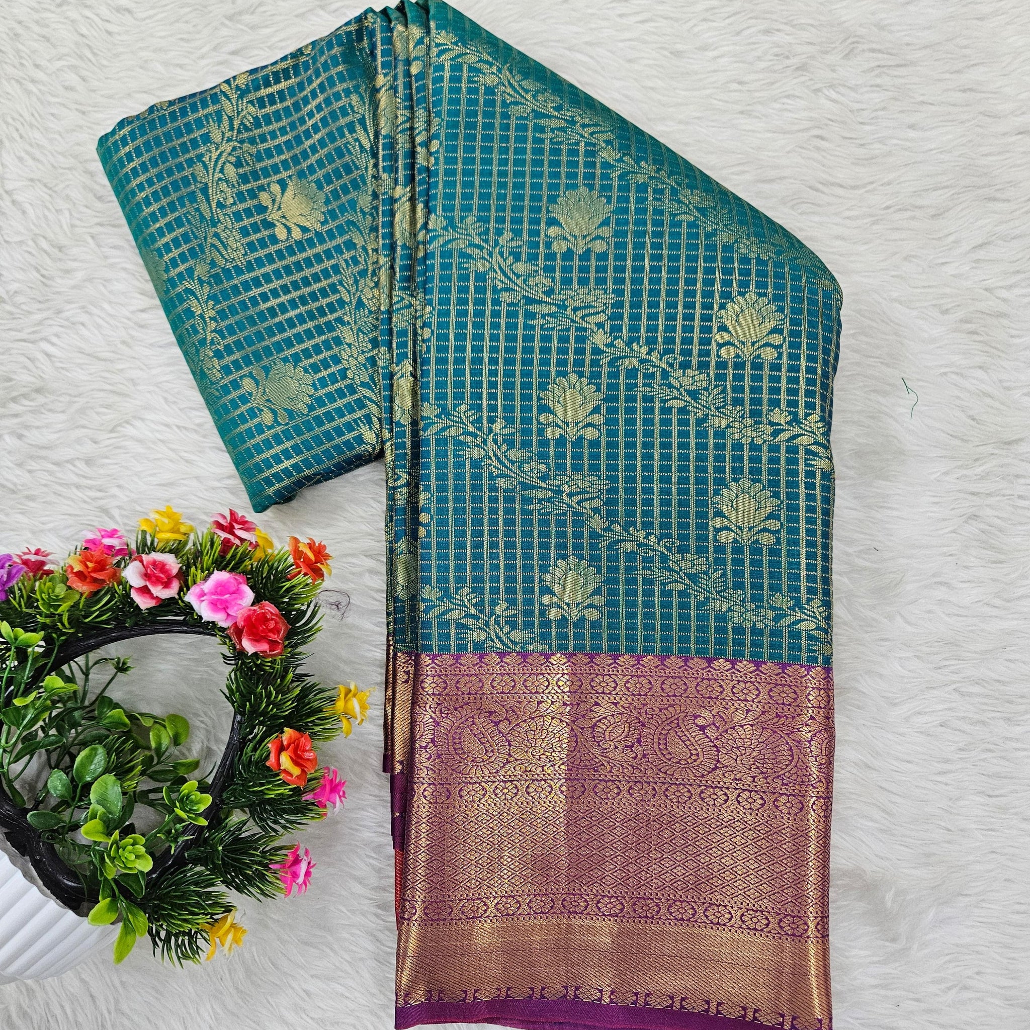 Semi kanchipattu saree