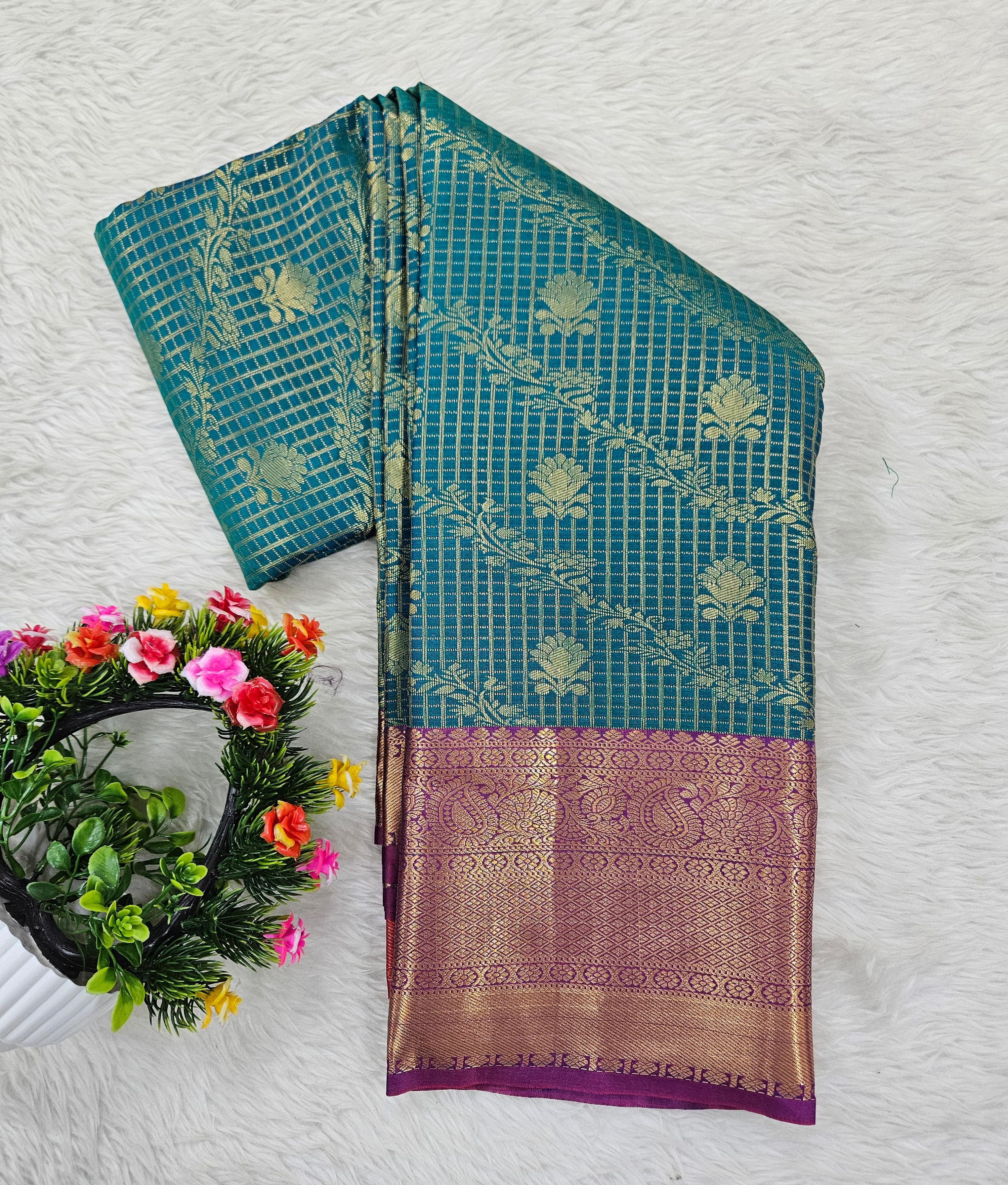 Semi kanchipattu saree