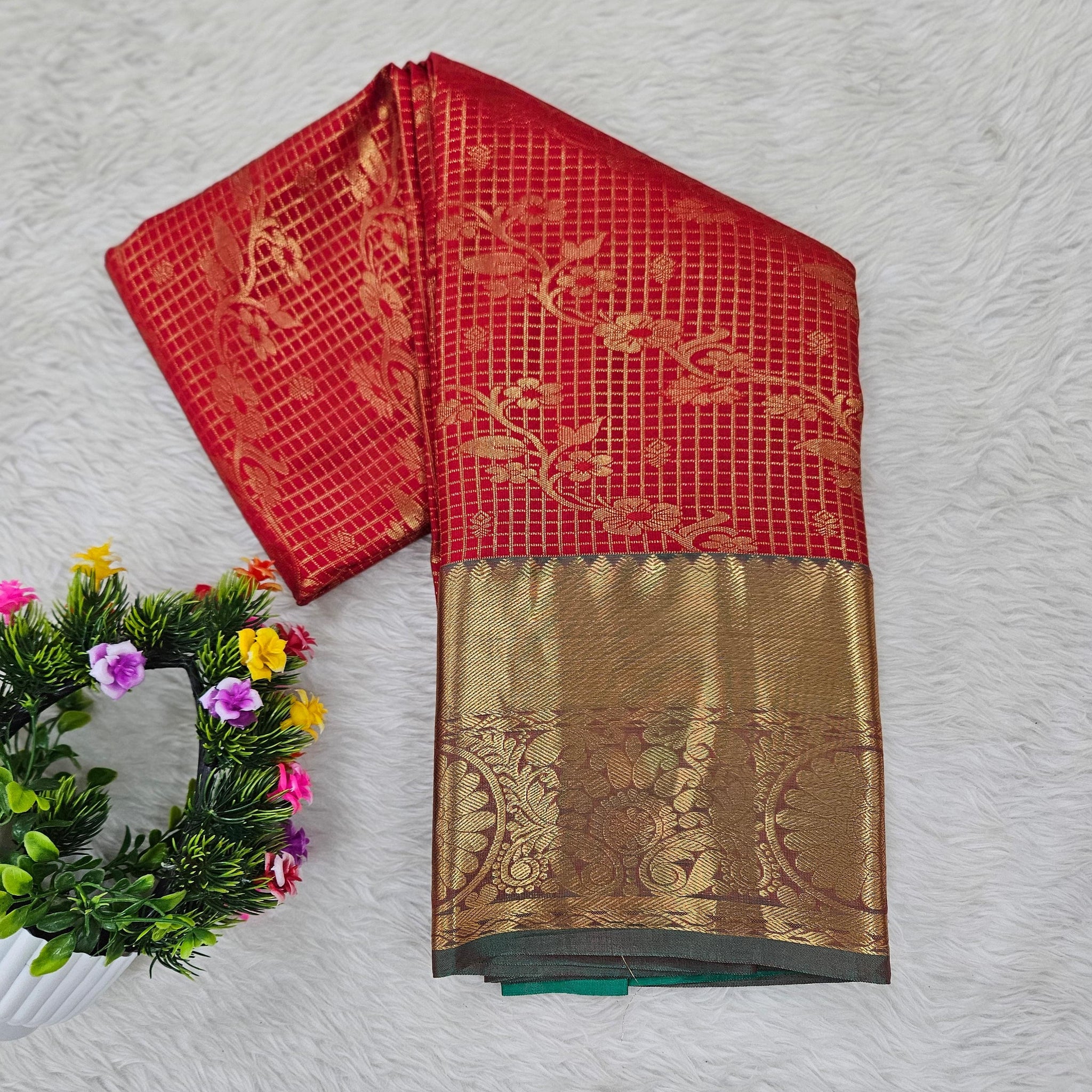Semi kanchipattu saree