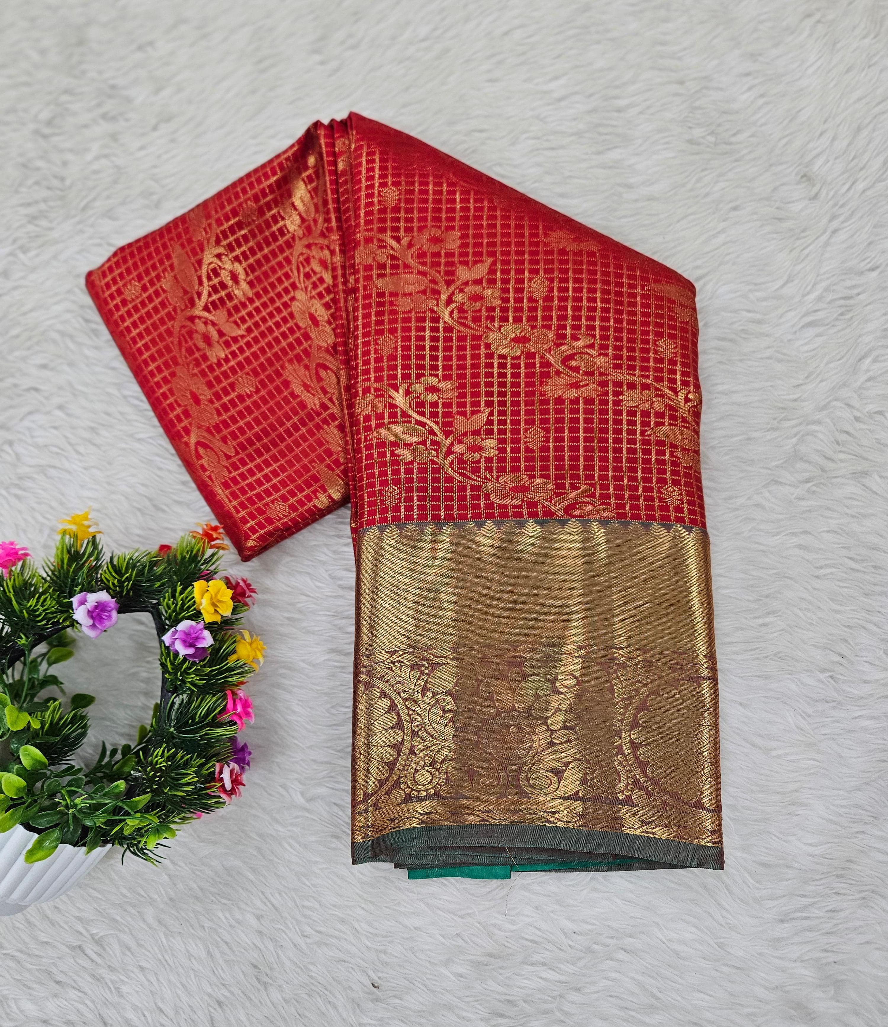 Semi kanchipattu saree