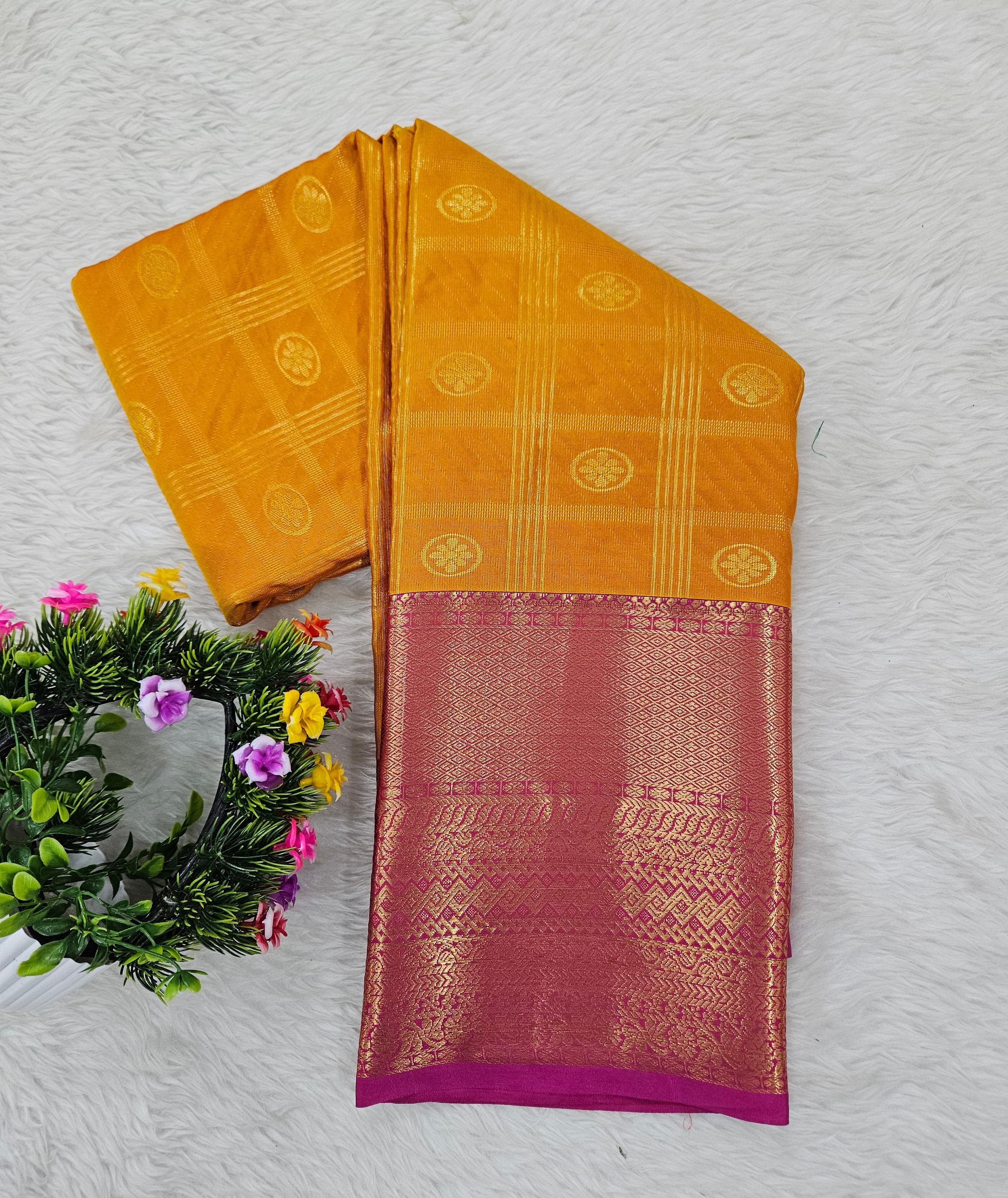 Semi kanchipattu saree