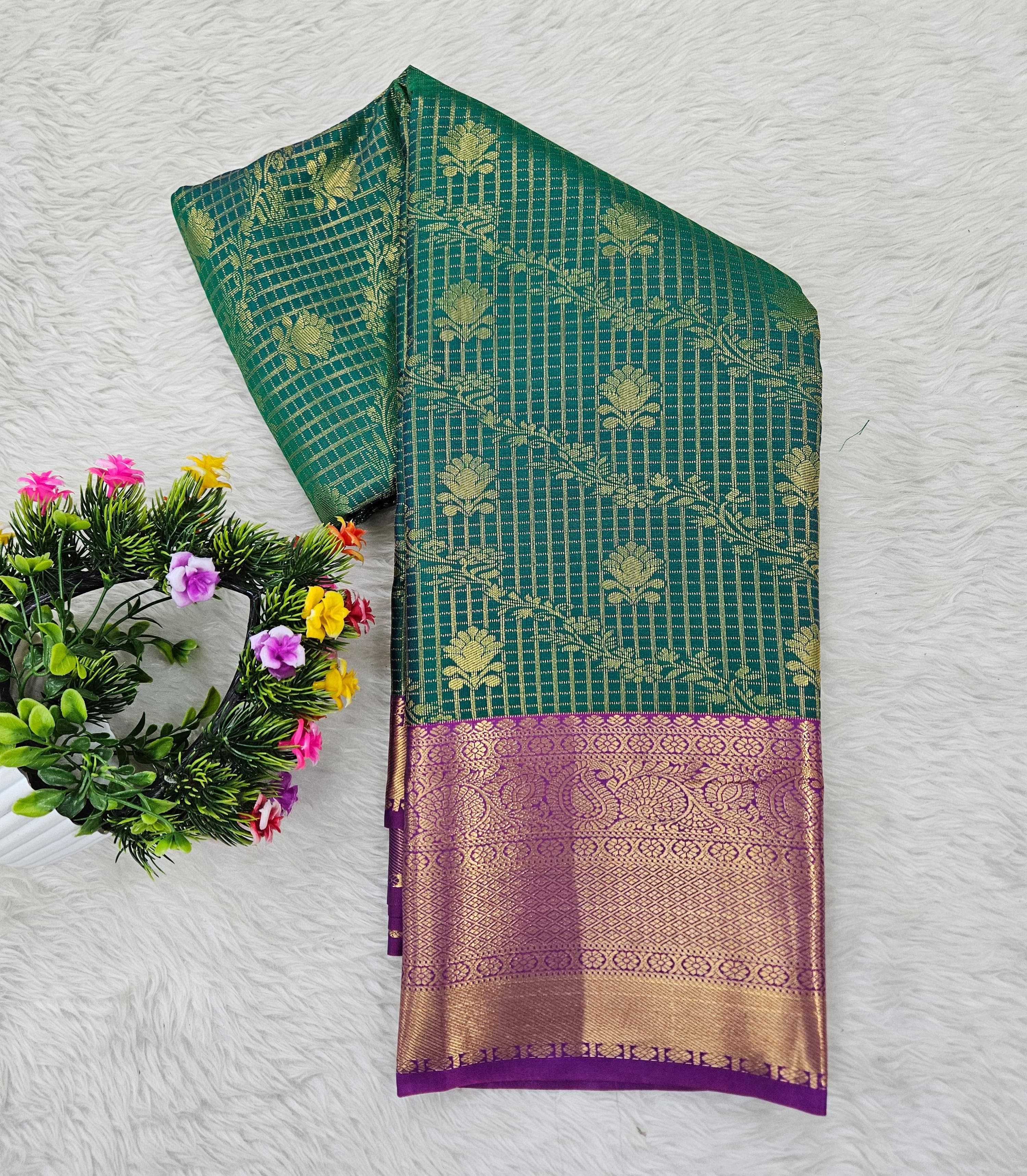 Semi kanchipattu saree