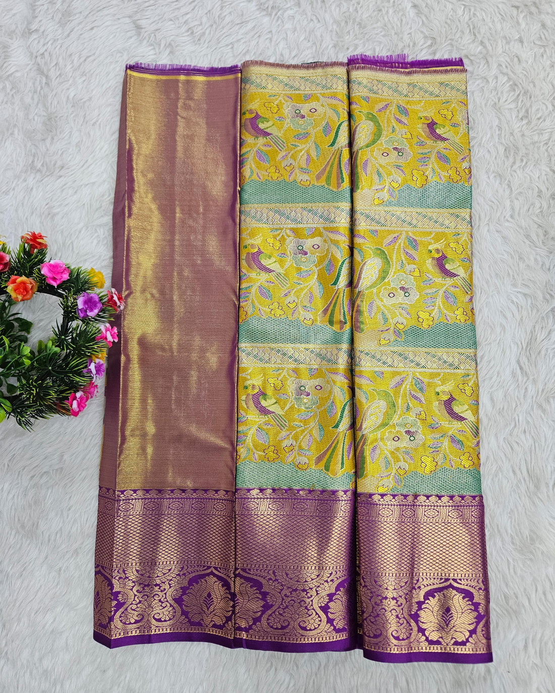 (0–1 Year) Lehenga – Unstitched (Blouse + Material)