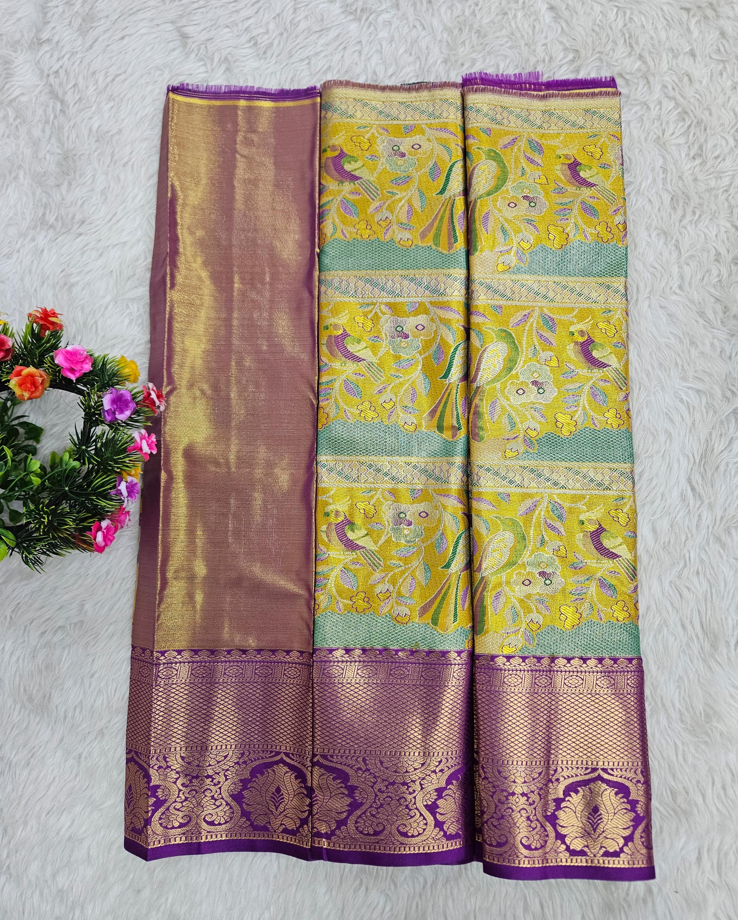 (0–1 Year) Lehenga – Unstitched (Blouse + Material)