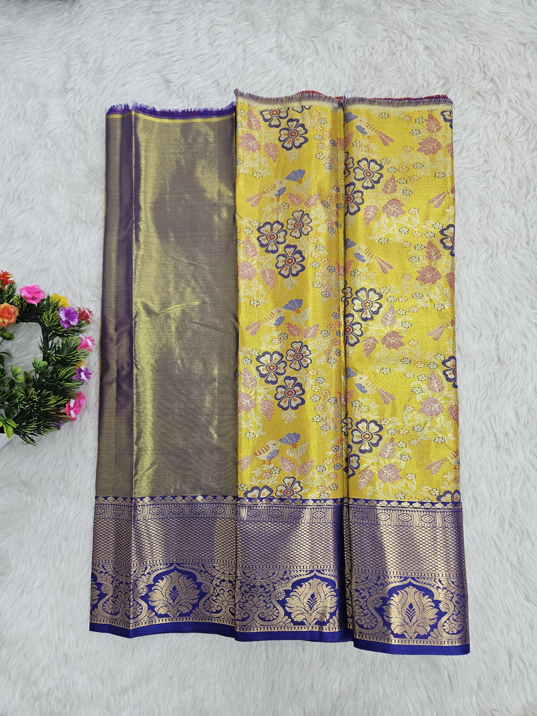 (0–1 Year) Lehenga – Unstitched (Blouse + Material)