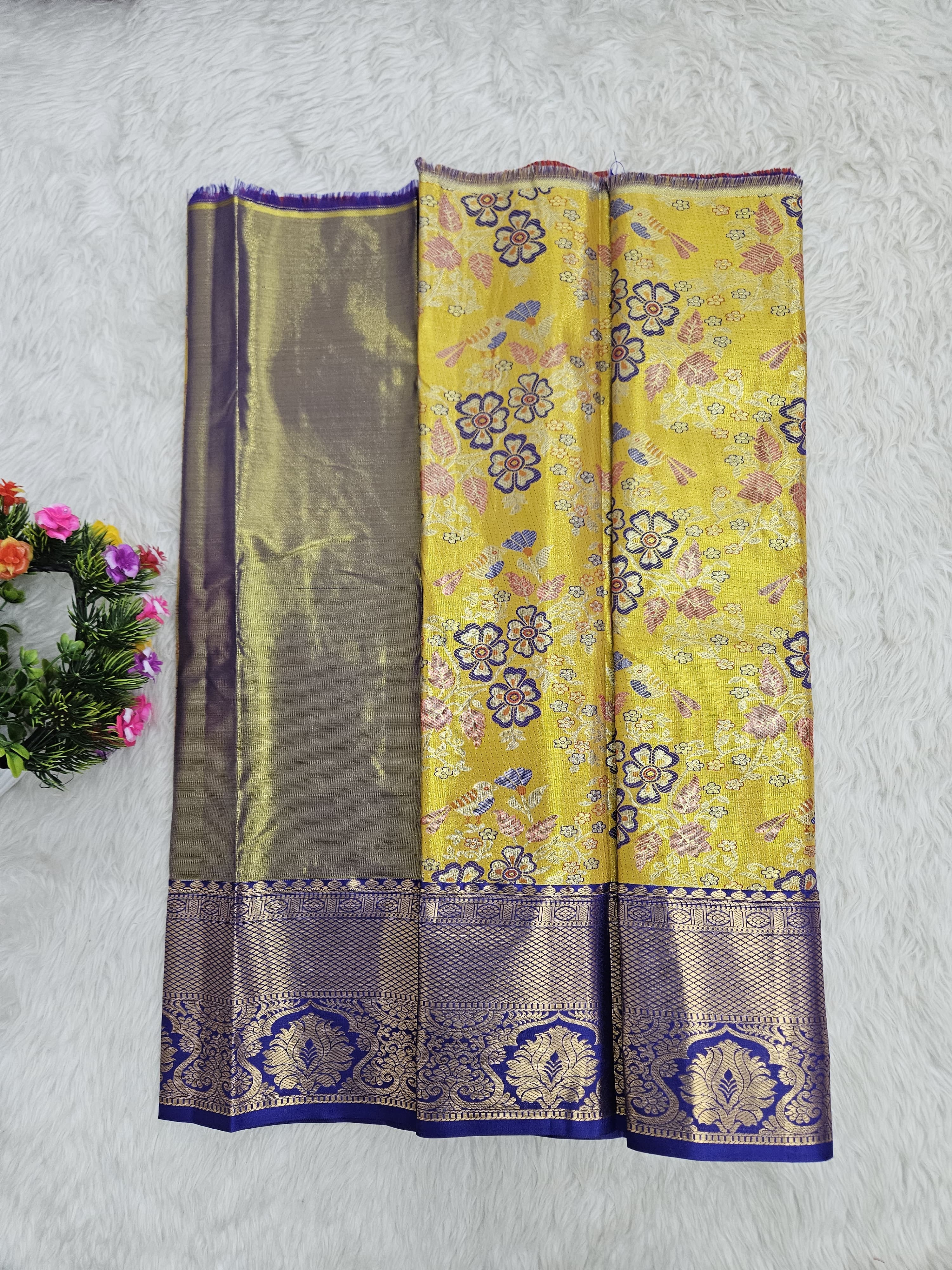 (0–1 Year) Lehenga – Unstitched (Blouse + Material)