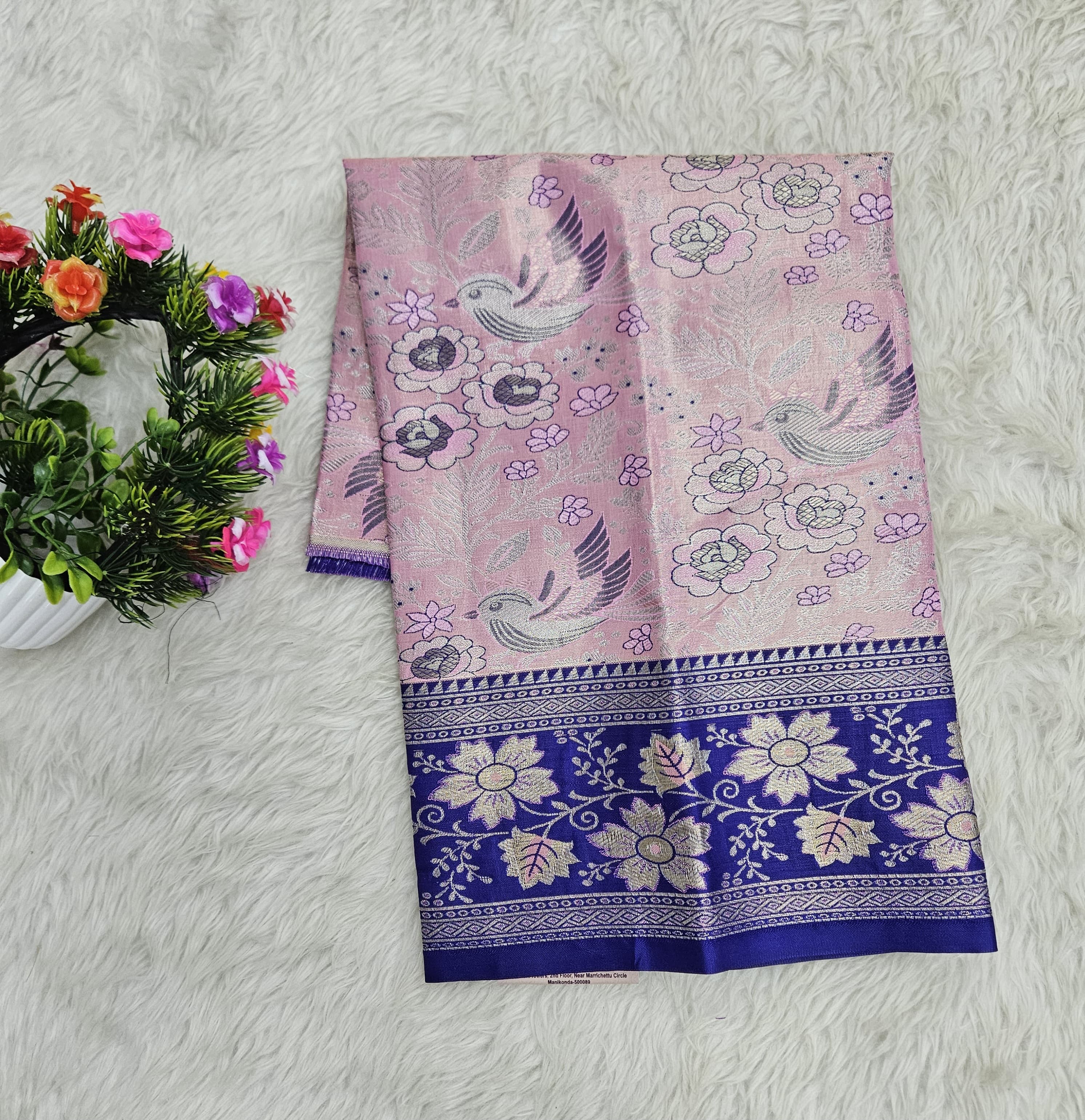 (0–1 Year) Lehenga – Unstitched (Blouse + Material)