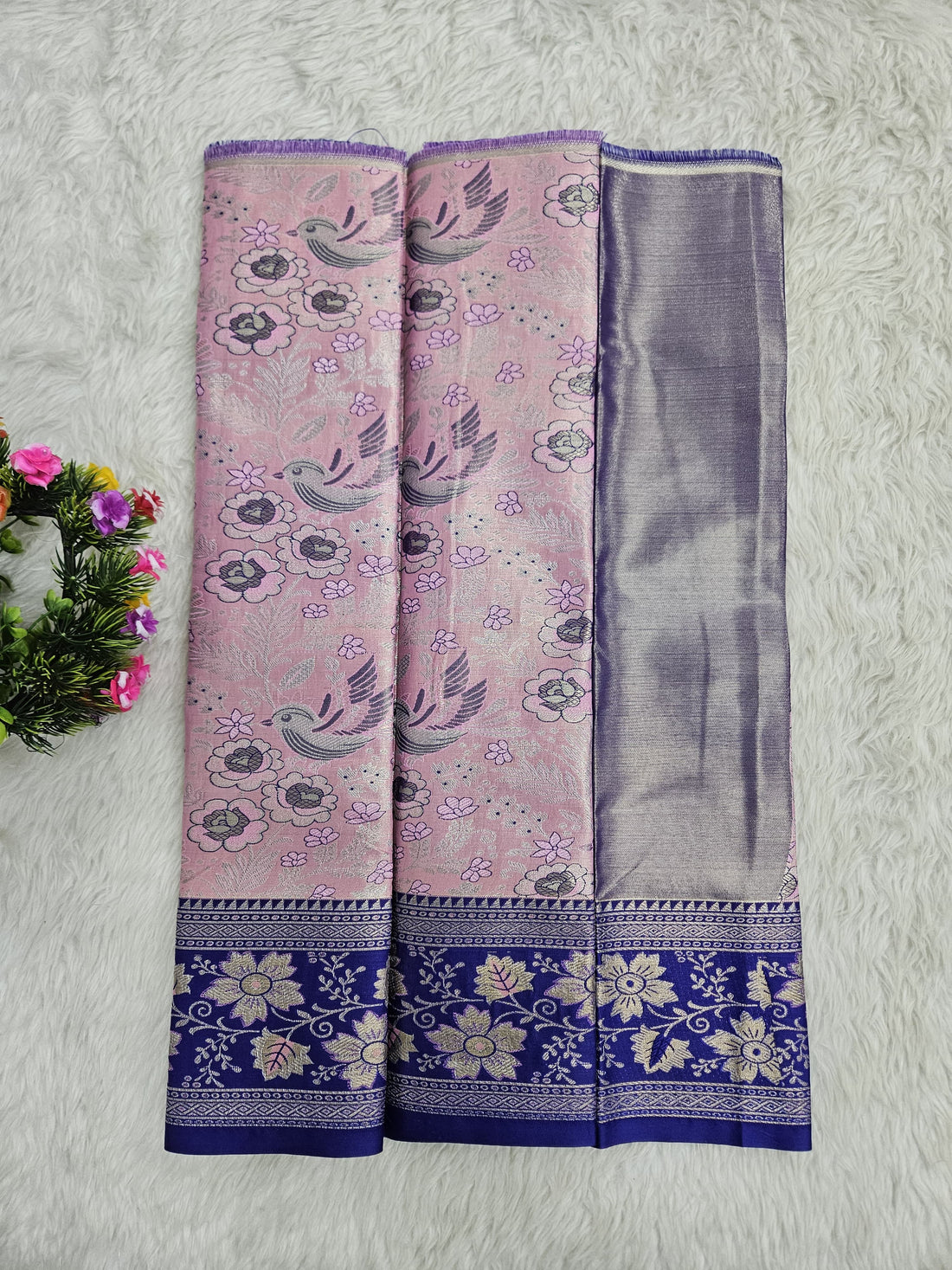 (0–1 Year) Lehenga – Unstitched (Blouse + Material)