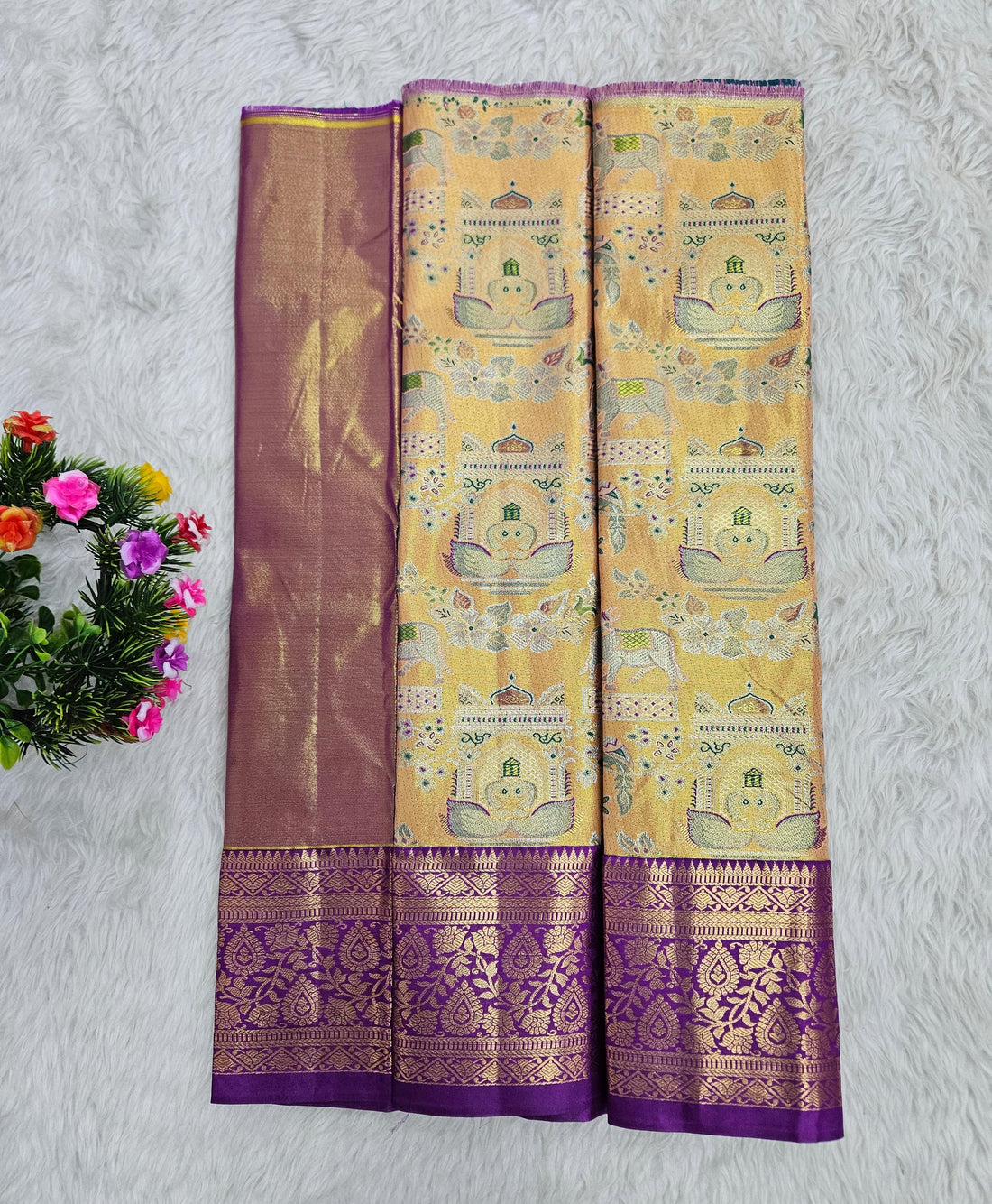 (0–1 Year) Lehenga – Unstitched (Blouse + Material)