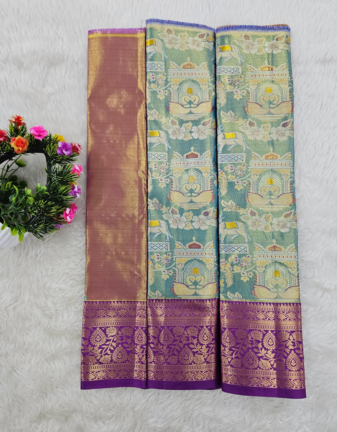 (0–1 Year) Lehenga – Unstitched (Blouse + Material)