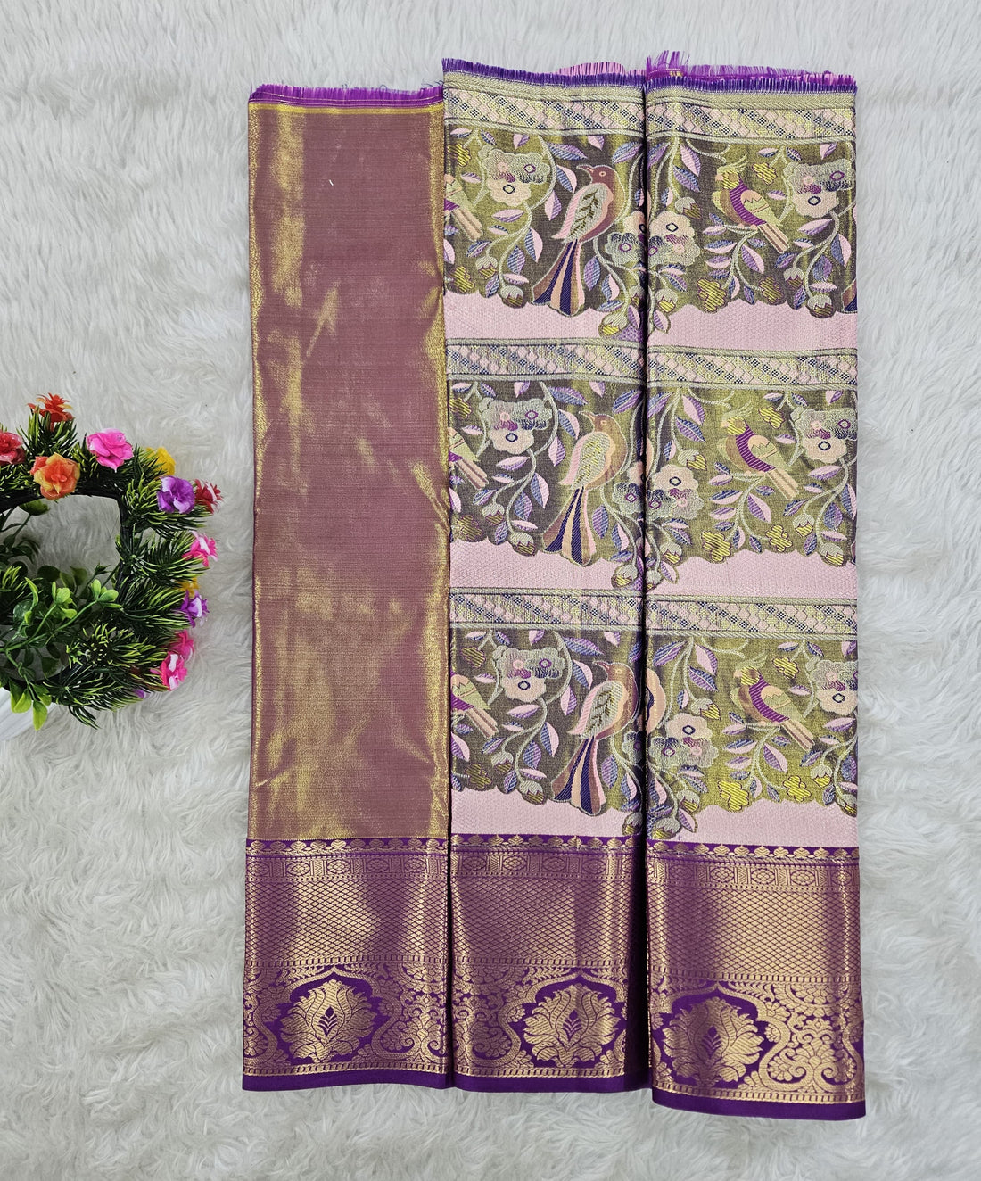 (0–1 Year) Lehenga – Unstitched (Blouse + Material)