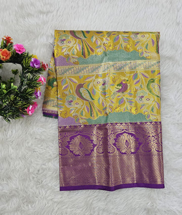 (0–1 Year) Lehenga – Unstitched (Blouse + Material)