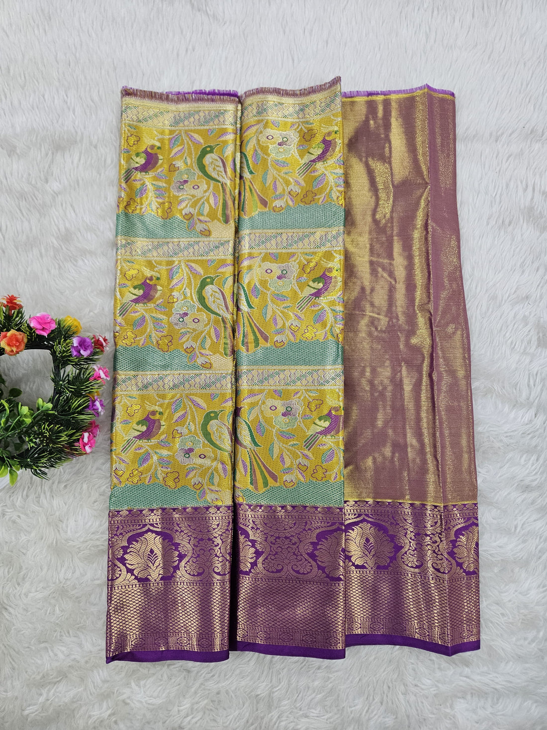 (0–1 Year) Lehenga – Unstitched (Blouse + Material)