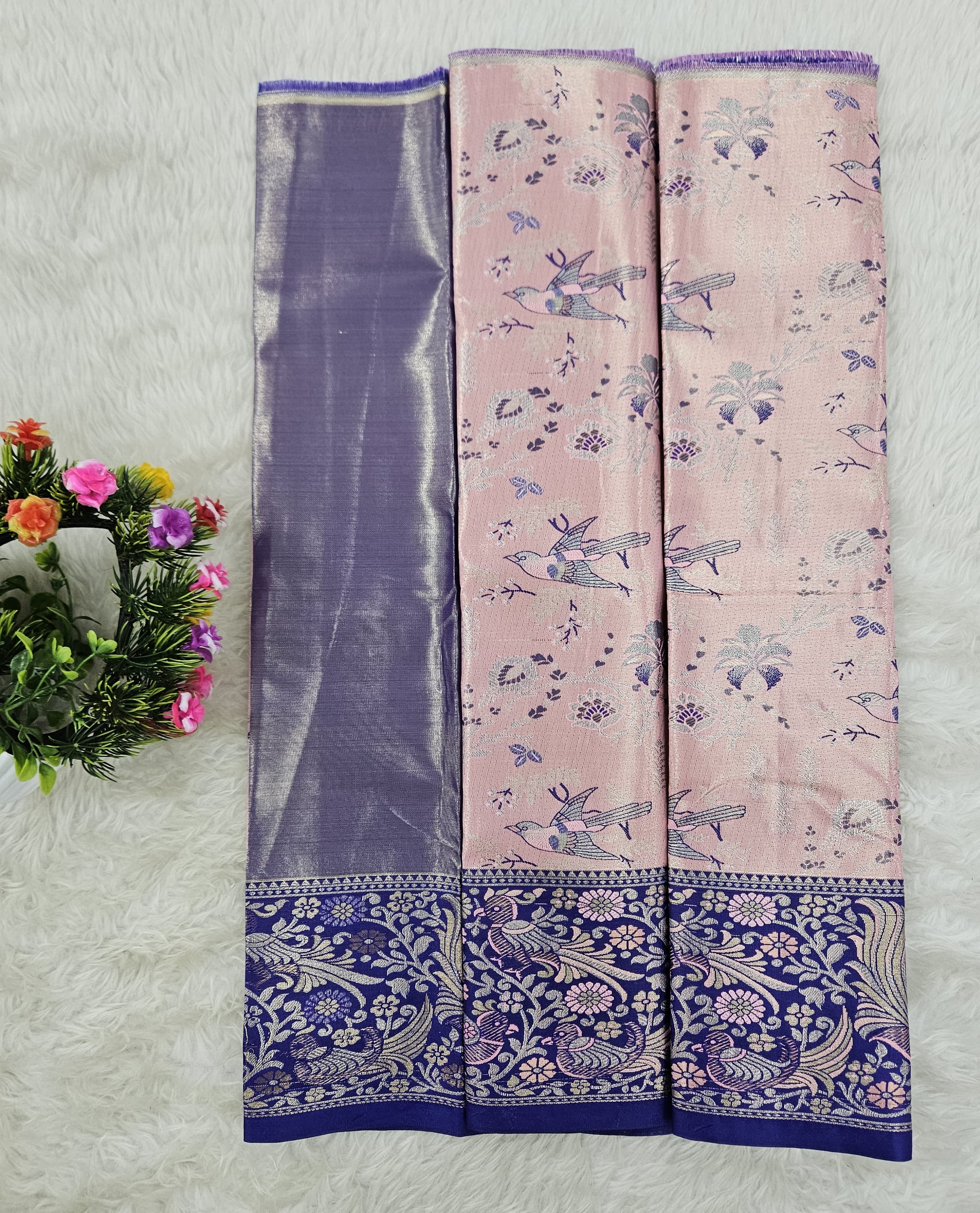 (0–1 Year) Lehenga – Unstitched (Blouse + Material)