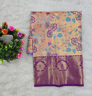 (0–1 Year) Lehenga – Unstitched (Blouse + Material)