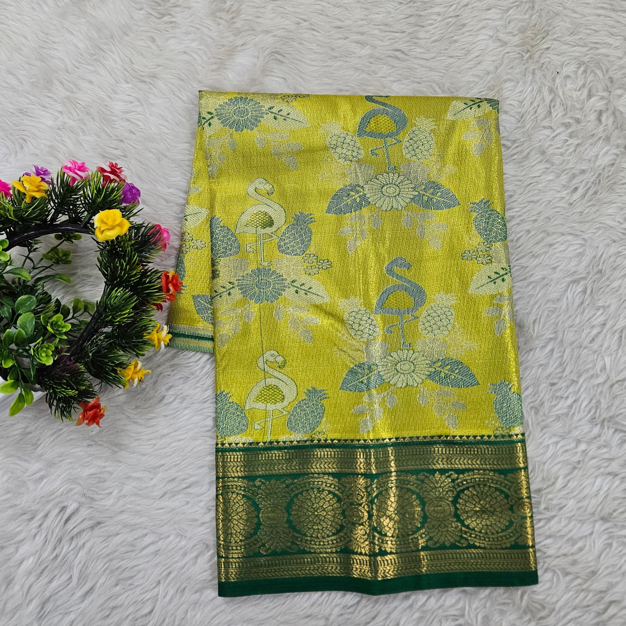 (0–1 Year) Lehenga – Unstitched (Blouse + Material)