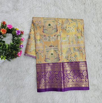 (0–1 Year) Lehenga – Unstitched (Blouse + Material)