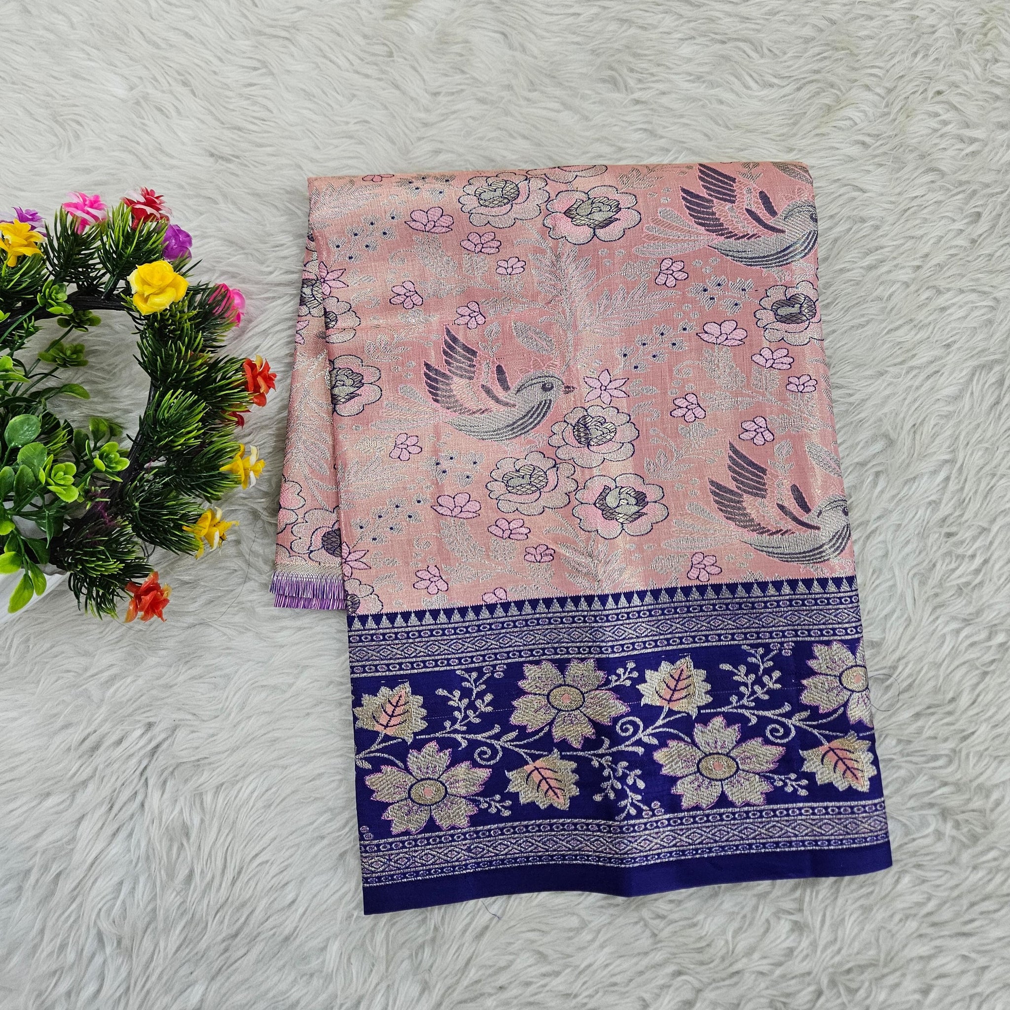 (0–1 Year) Lehenga – Unstitched (Blouse + Material)